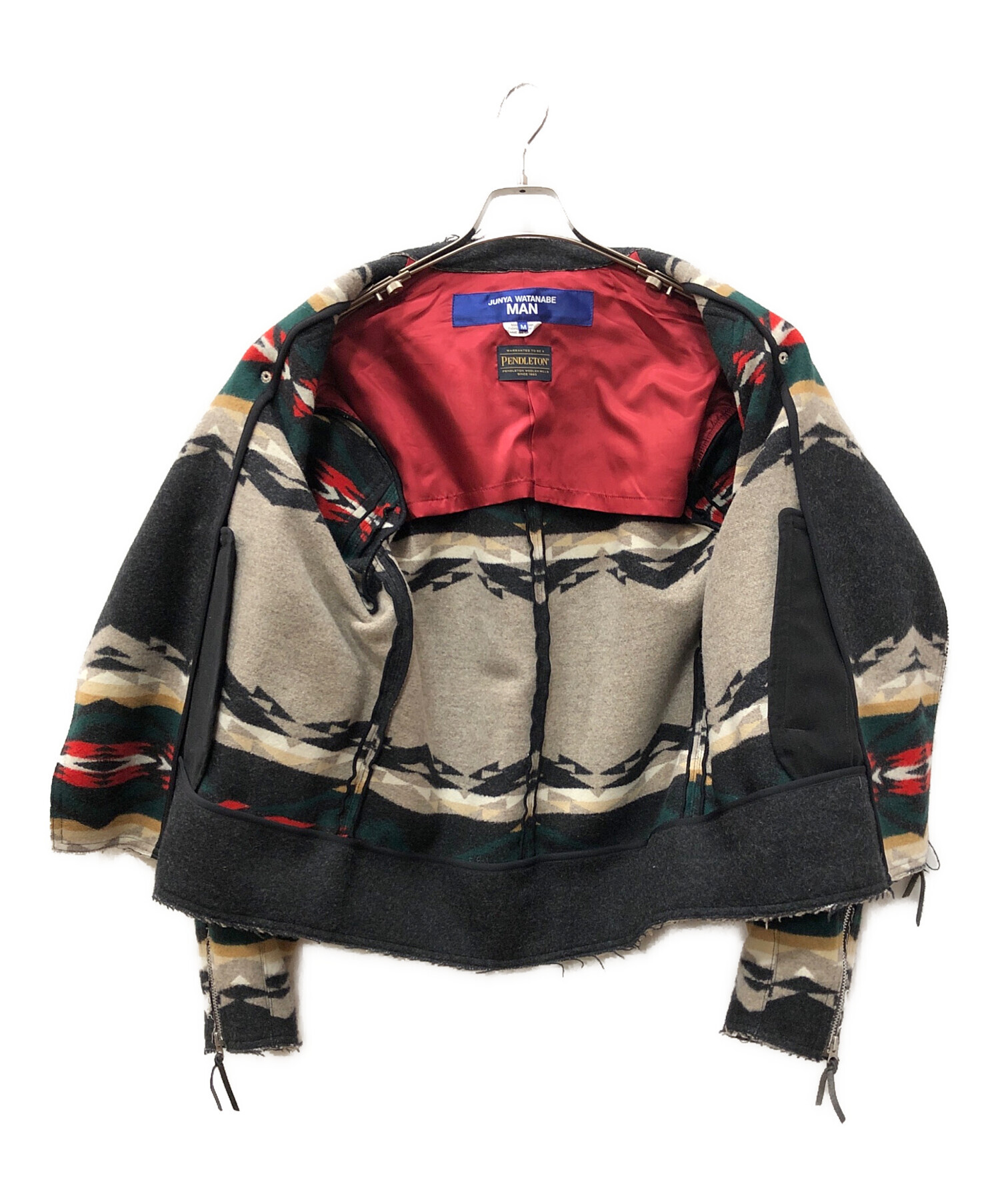 新品ジュンヤJunya Watanabe x Pendletonダブルライダース 中古・古着通販】JUNYA WATANABE MAN (ジュンヤワタナベマン