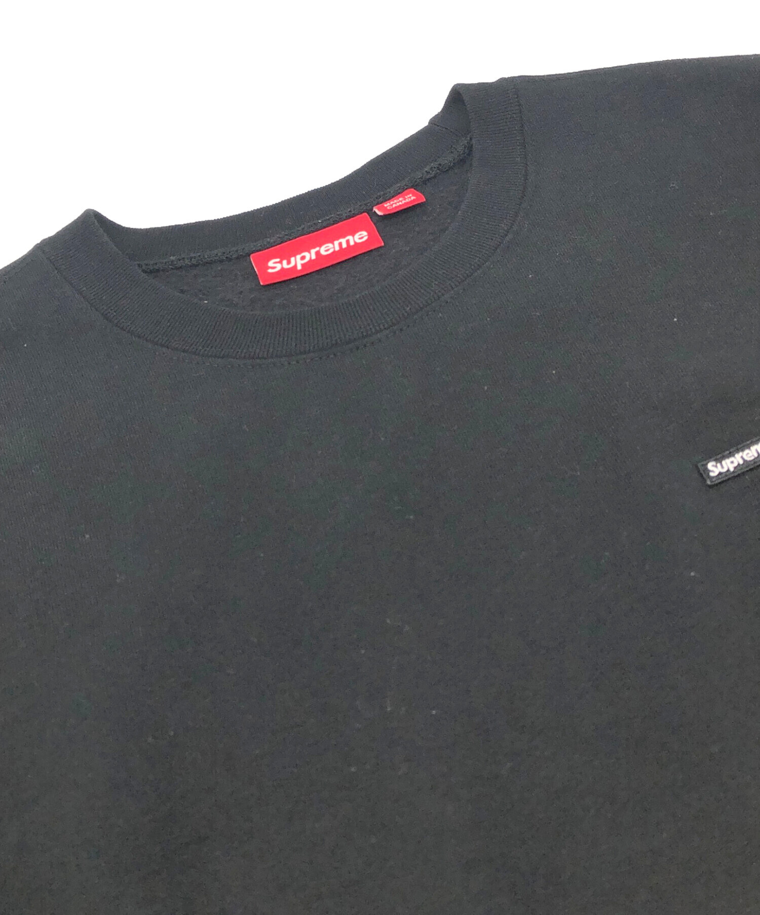 中古・古着通販】SUPREME (シュプリーム) Small Box Crewneck ブラック