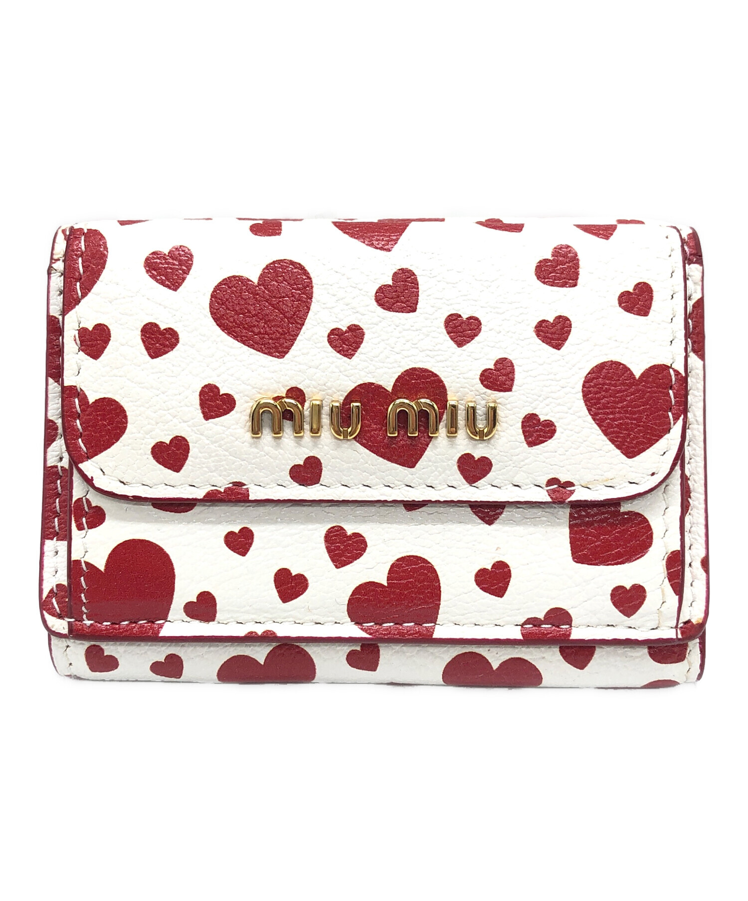 中古・古着通販】MIU MIU (ミュウミュウ) 3つ折りコンパクトウォレット