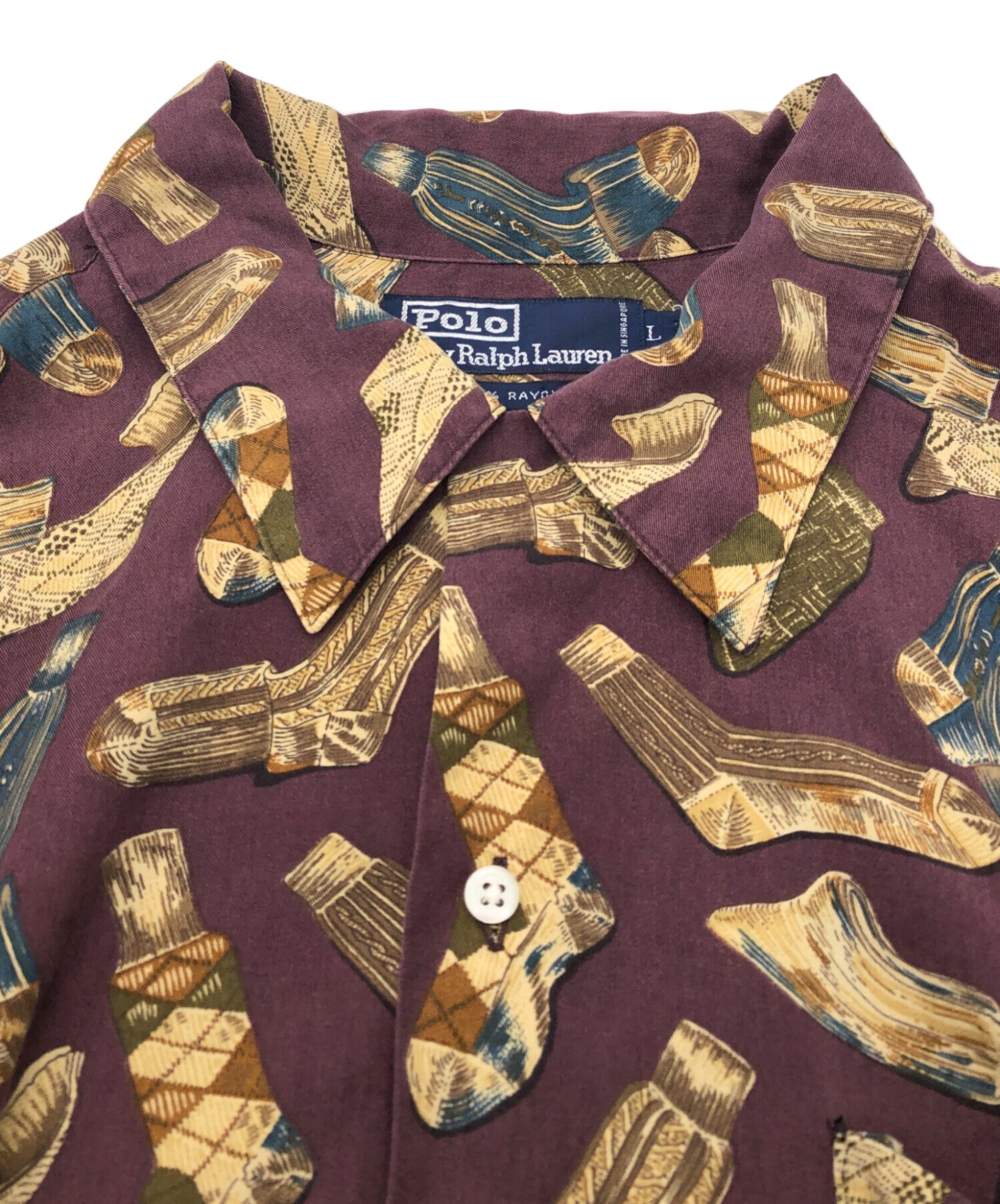 中古・古着通販】POLO RALPH LAUREN (ポロ・ラルフローレン) 靴下柄
