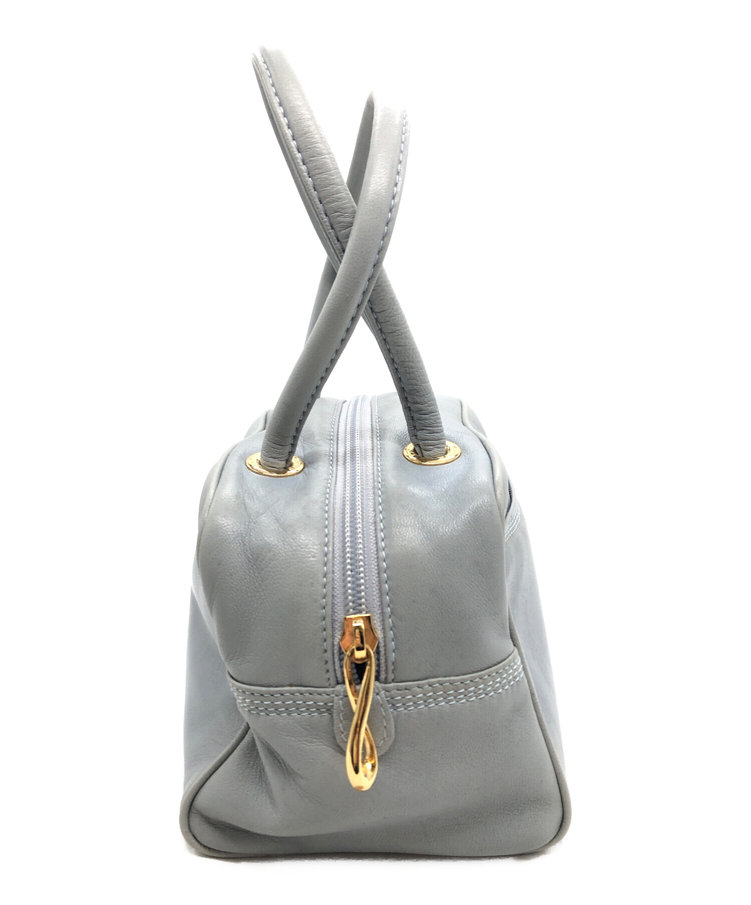 中古・古着通販】LOEWE (ロエベ) アナグラムミニボストンバッグ ブルー