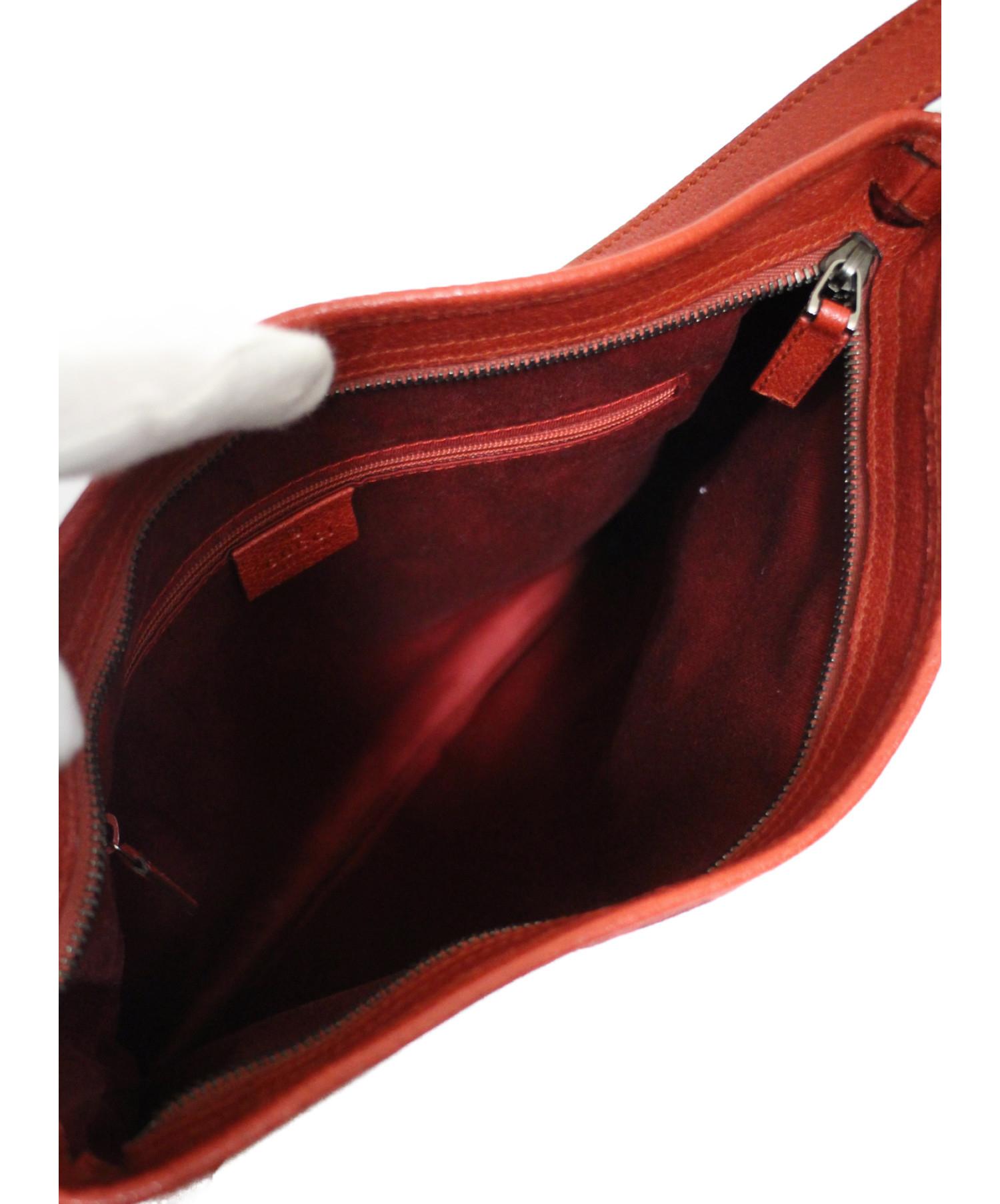 中古・古着通販】GUCCI (グッチ) ショルダーバッグ レッド GG