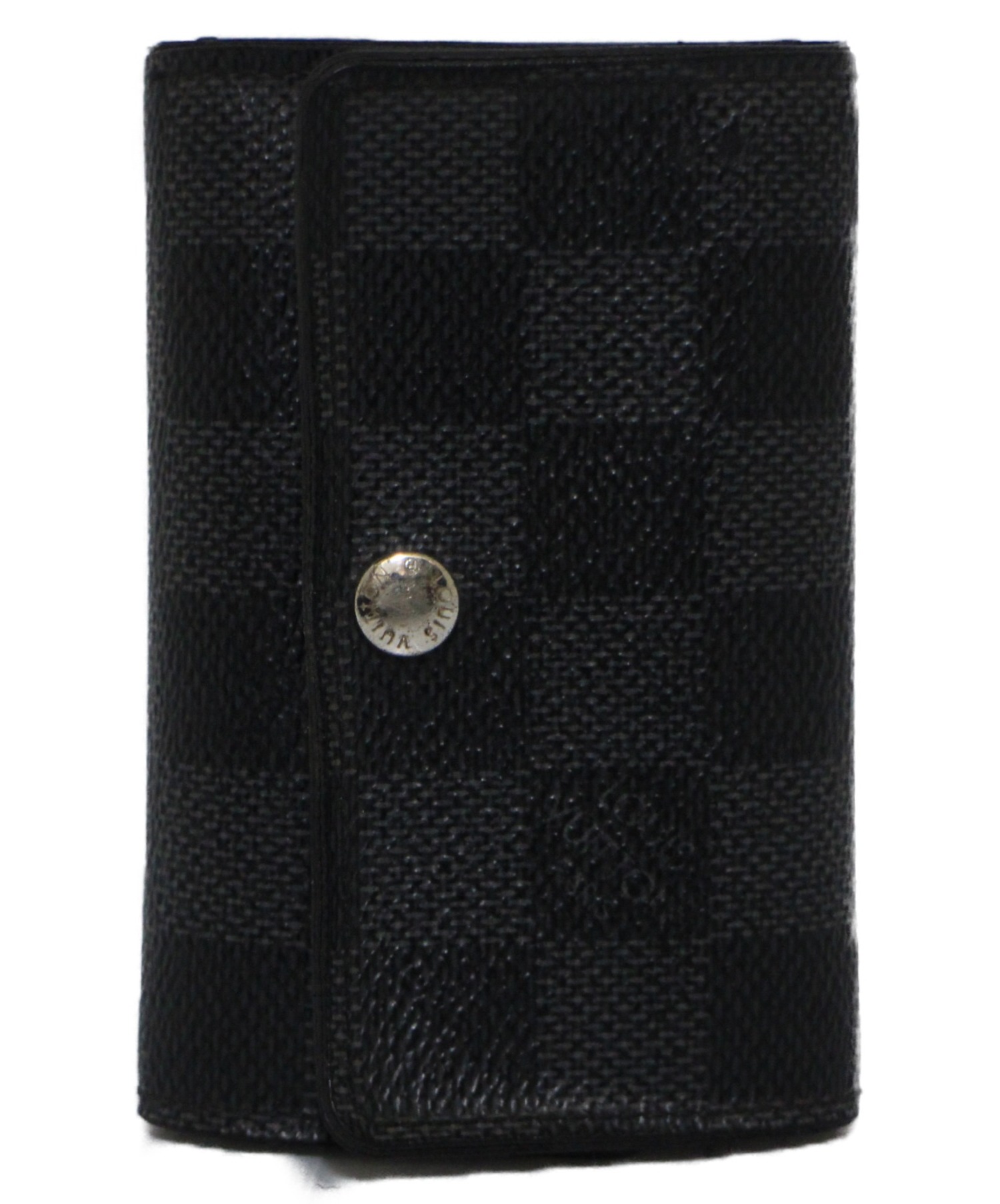 LOUIS VUITTON ダミエ ブラックキーケース 中古・古着通販】LOUIS VUITTON (ルイヴィトン) キーケース ブラック