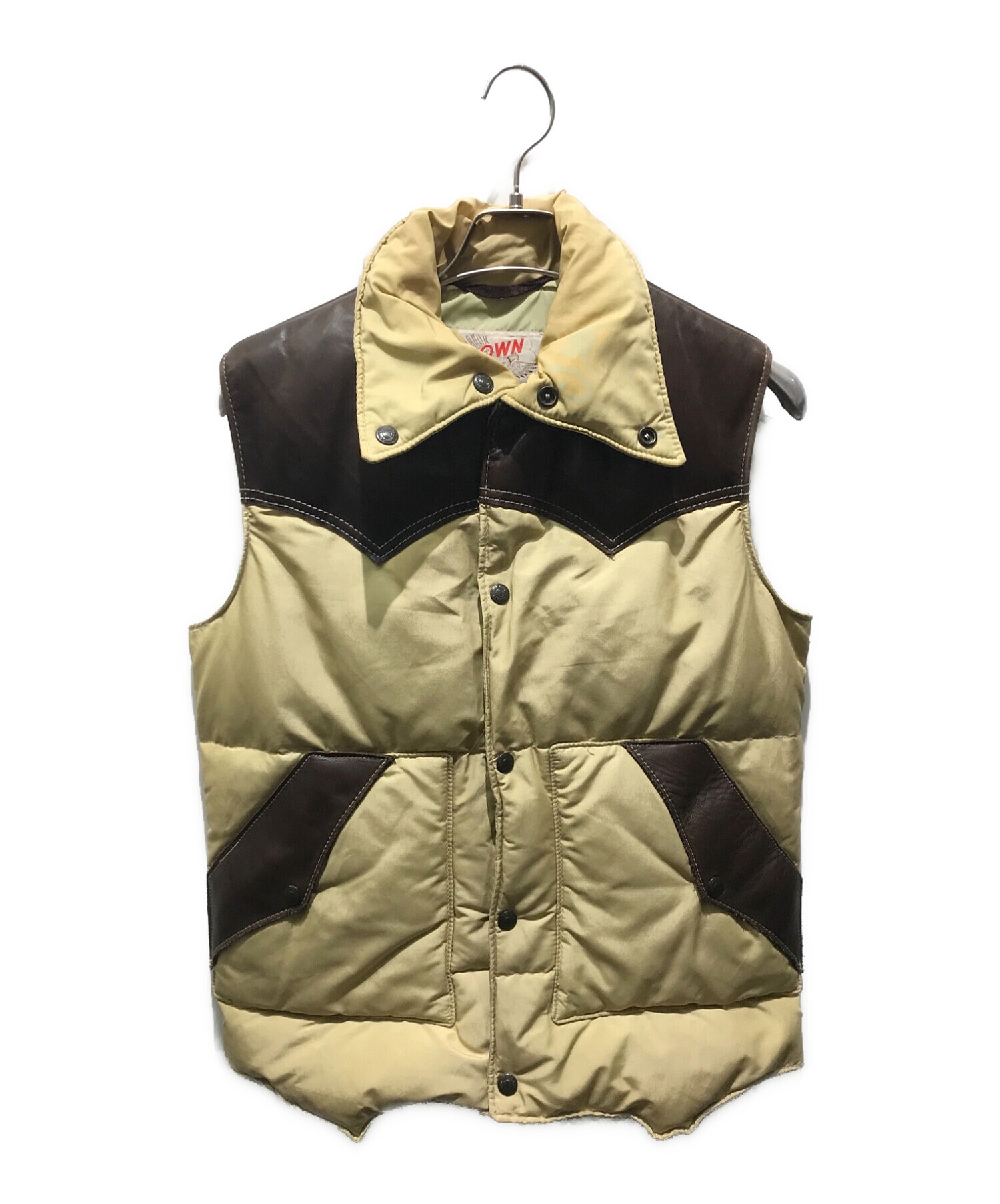 中古・古着通販】Schott (ショット) ダウンベスト 7126 ブラウン  