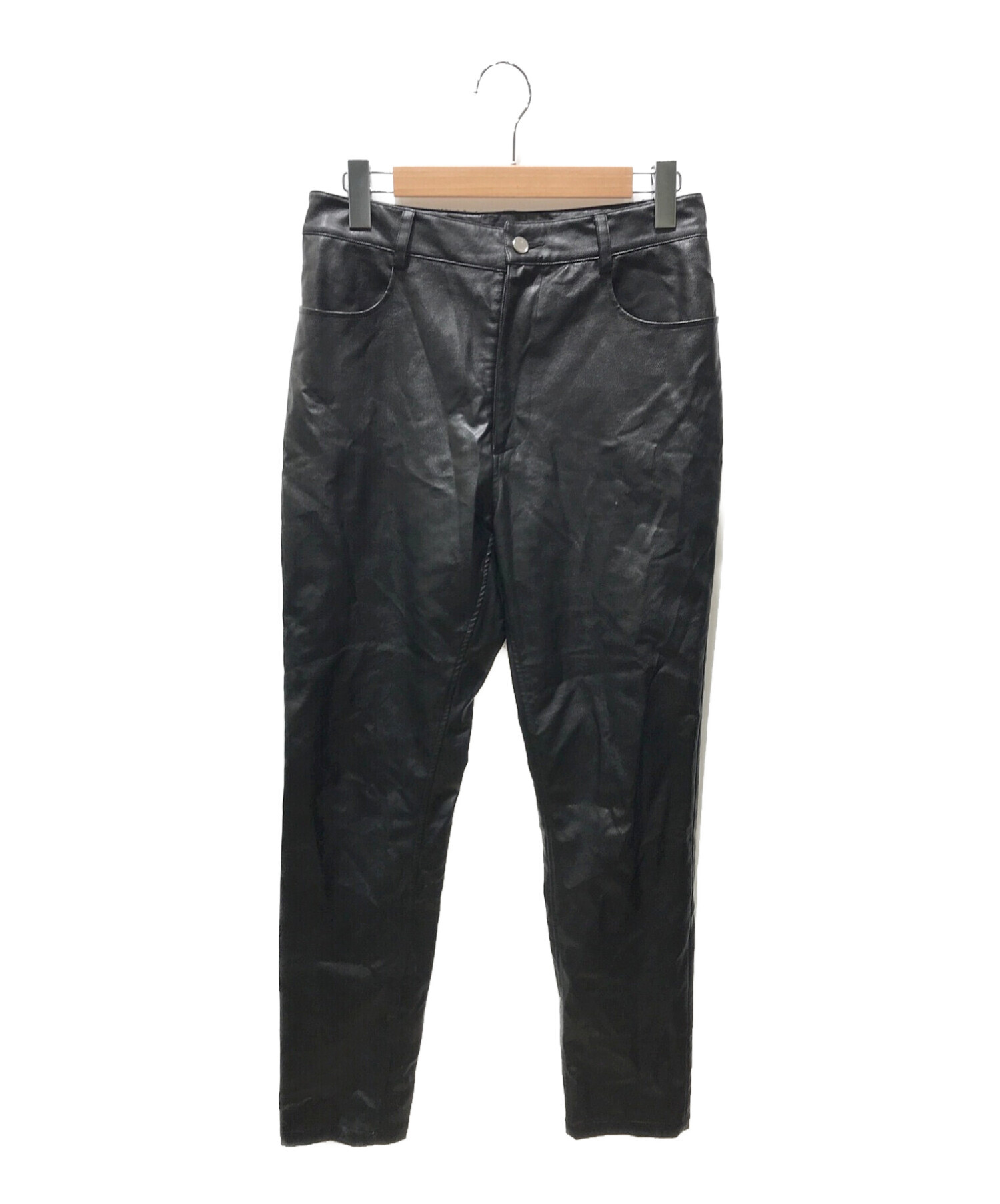 ラストネスト カーゴパンツ L ブラック レザー ラストネスト カーゴ