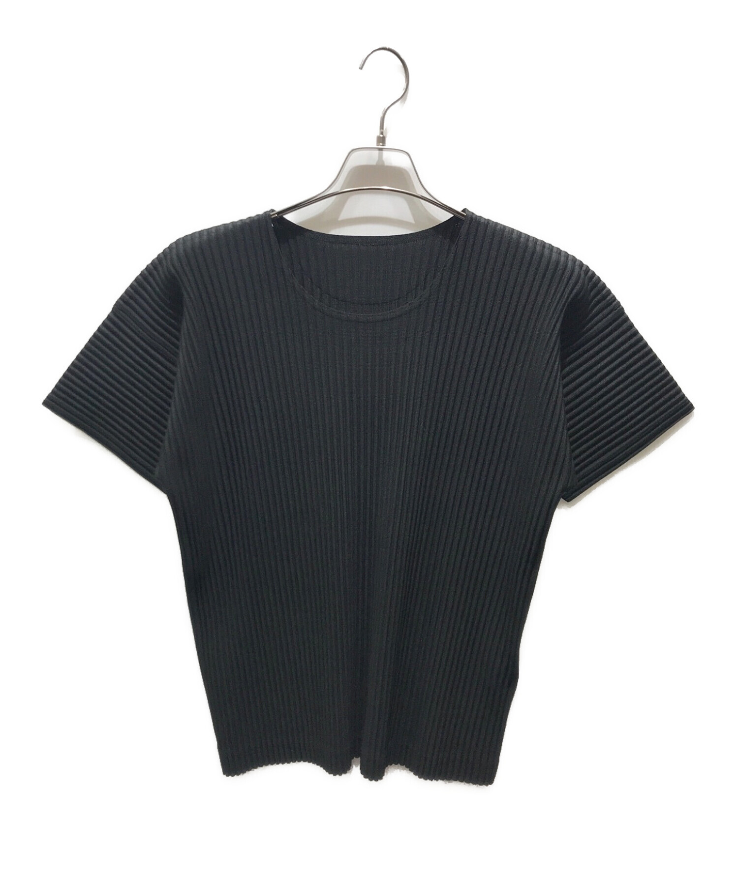 HOMME PLISSE ISSEY MIYAKE プリーツ 半袖 シャツ 黒 20128785_50179531_600.jpg