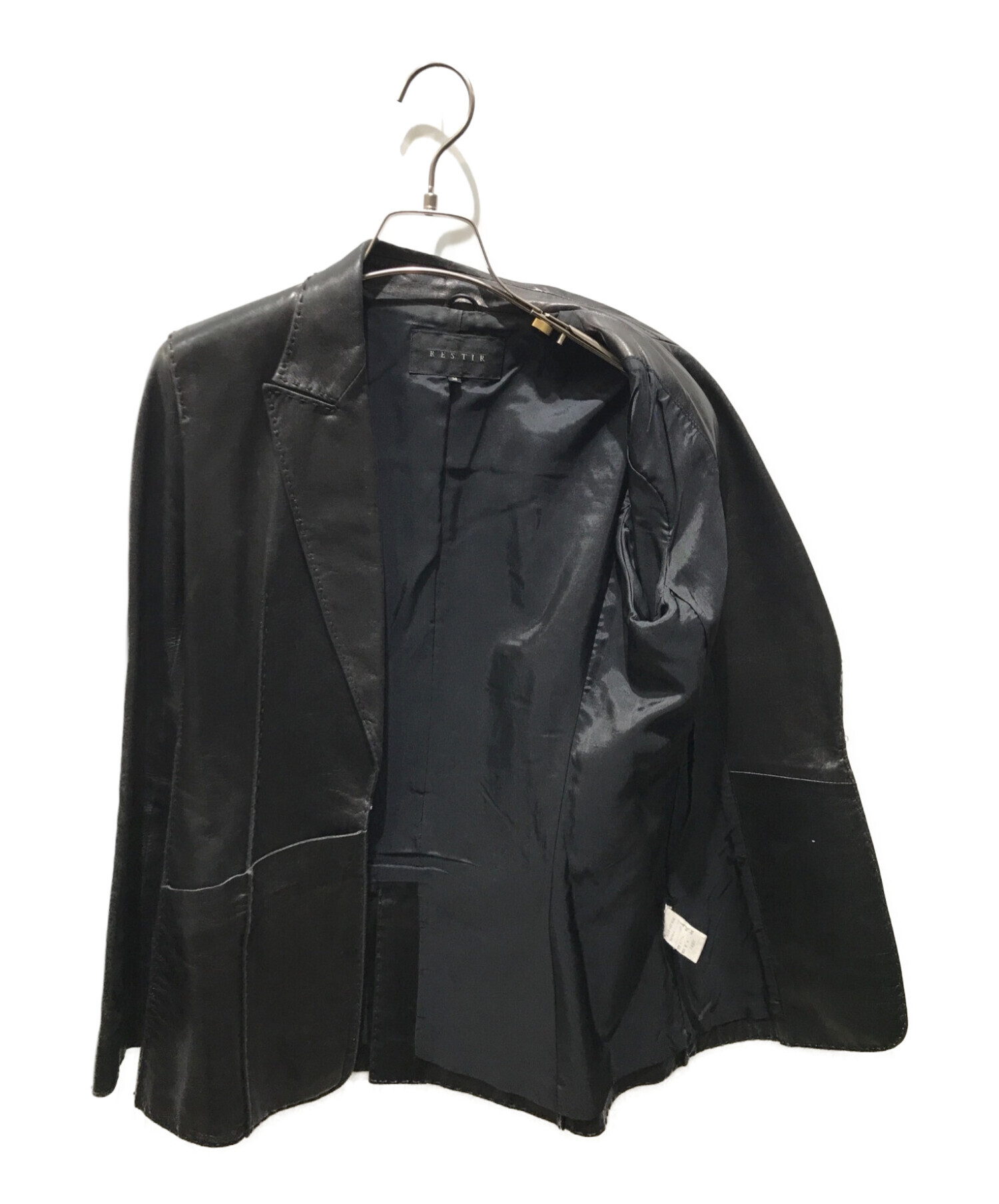 中古・古着通販】RESTIR (リステア) レザージャケット ブラック サイズ 
