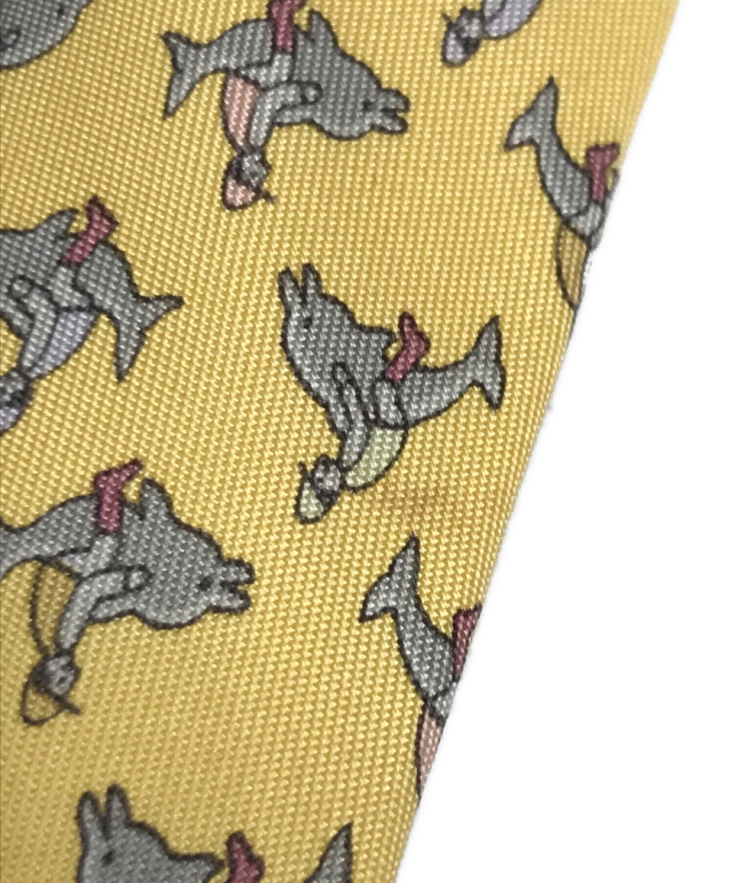 中古・古着通販】HERMES (エルメス) ネクタイ イエロー サイズ:記載