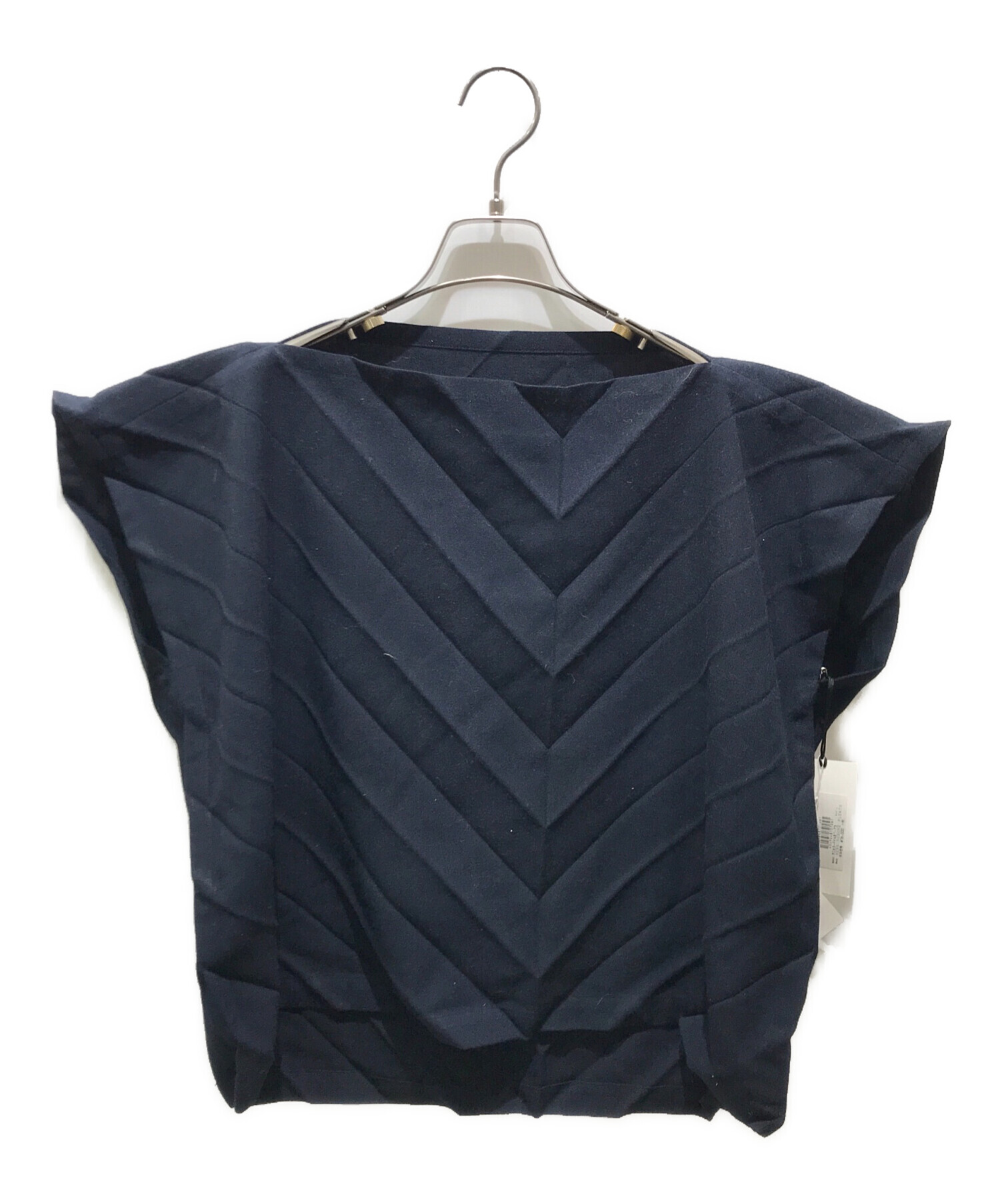 me イッセイミヤケ　プリーツ加工　ブラウス 中古・古着通販】me ISSEY MIYAKE (ミーイッセイ ミヤケ) プリーツ