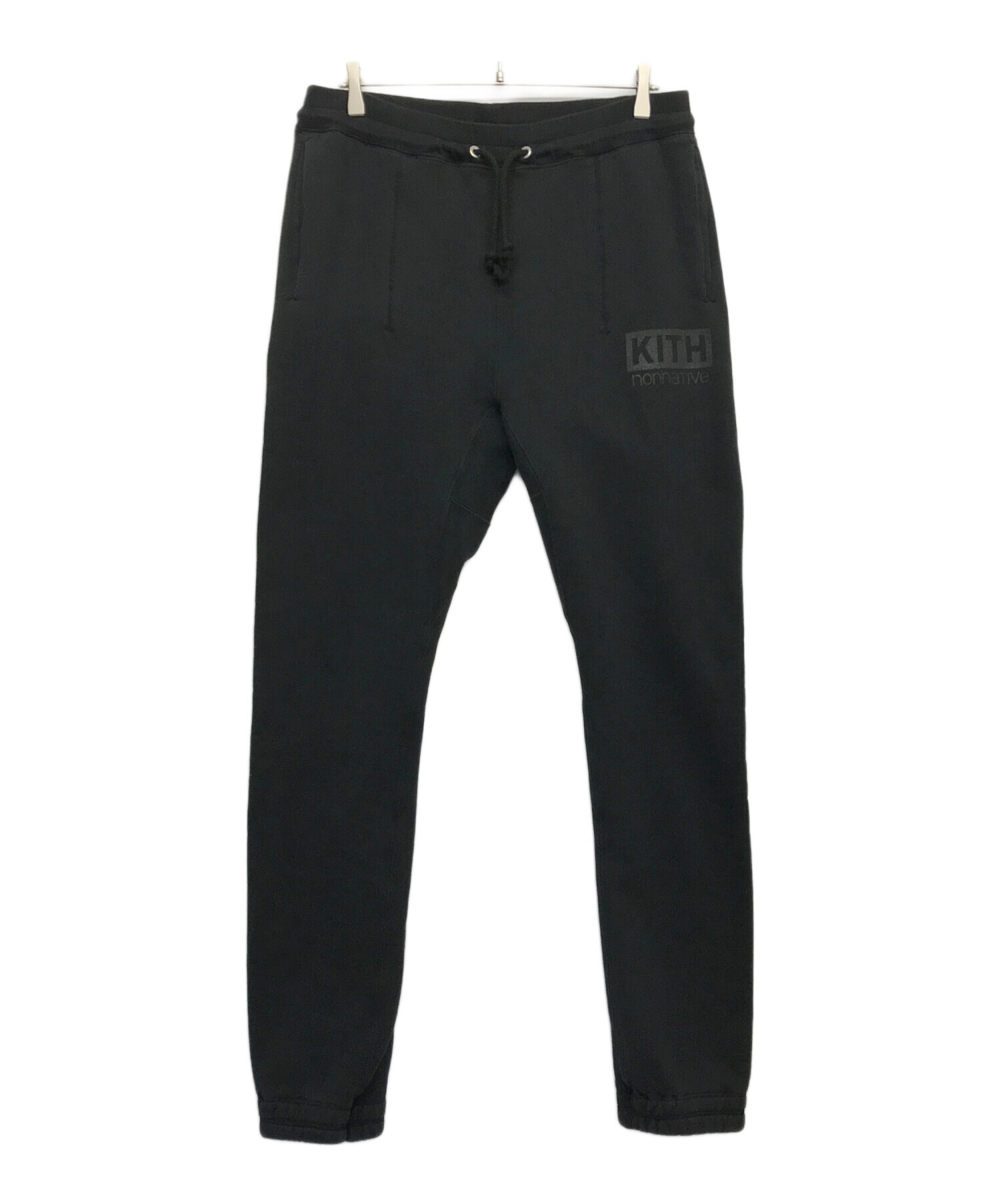 美品】KITH スウェットパンツ 黒 L C006063 KITH スウェットパンツ