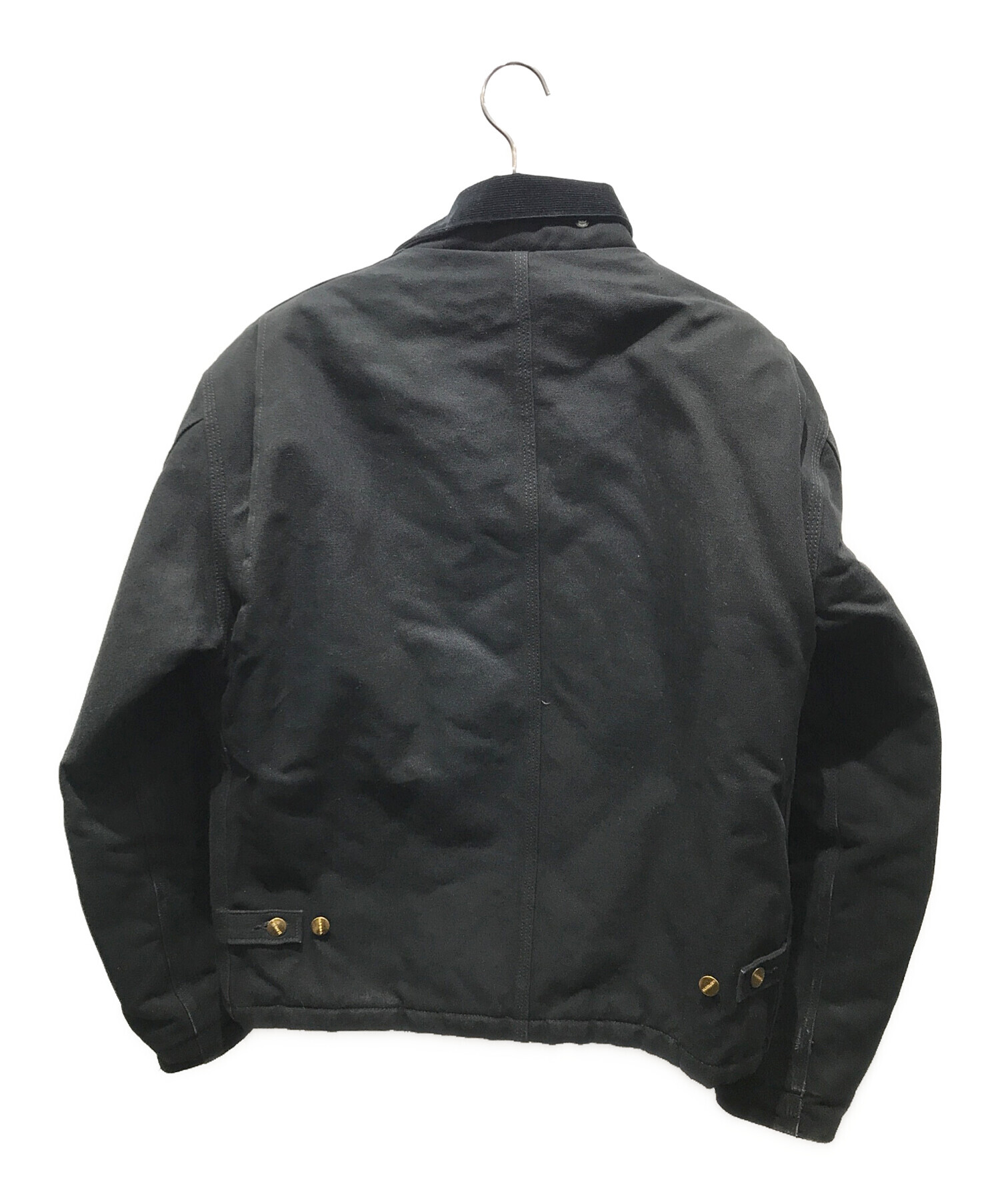 カーハート　トラディショナルジャケット　黒　ダック　J002 BLK　企業ロゴ カーハートトラディショナルジャケット黒ダックJ002 BLK企業ロゴ