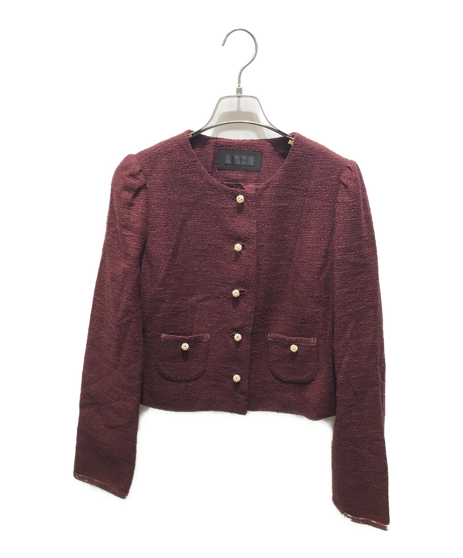 中古・古着通販】TO BE CHIC (トゥービーシック) ツイードジャケット