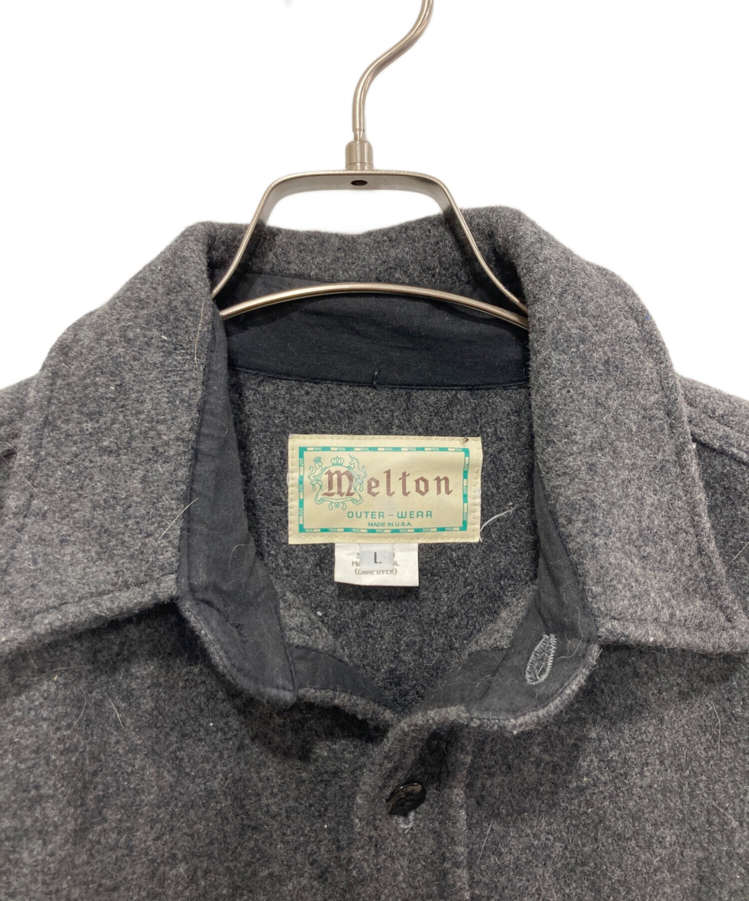 中古・古着通販】MELTON (メルトン) ウールシャツジャケット/USA製