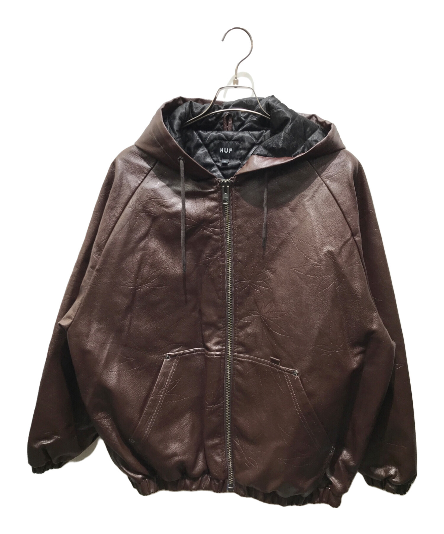 ジャケット・アウター HUF PLANTLIFE HOODED ZIP JACKET 中古・古着通販】HUF (ハフ) PLANTLIFE HOODED ZIP JACKET ブラウン