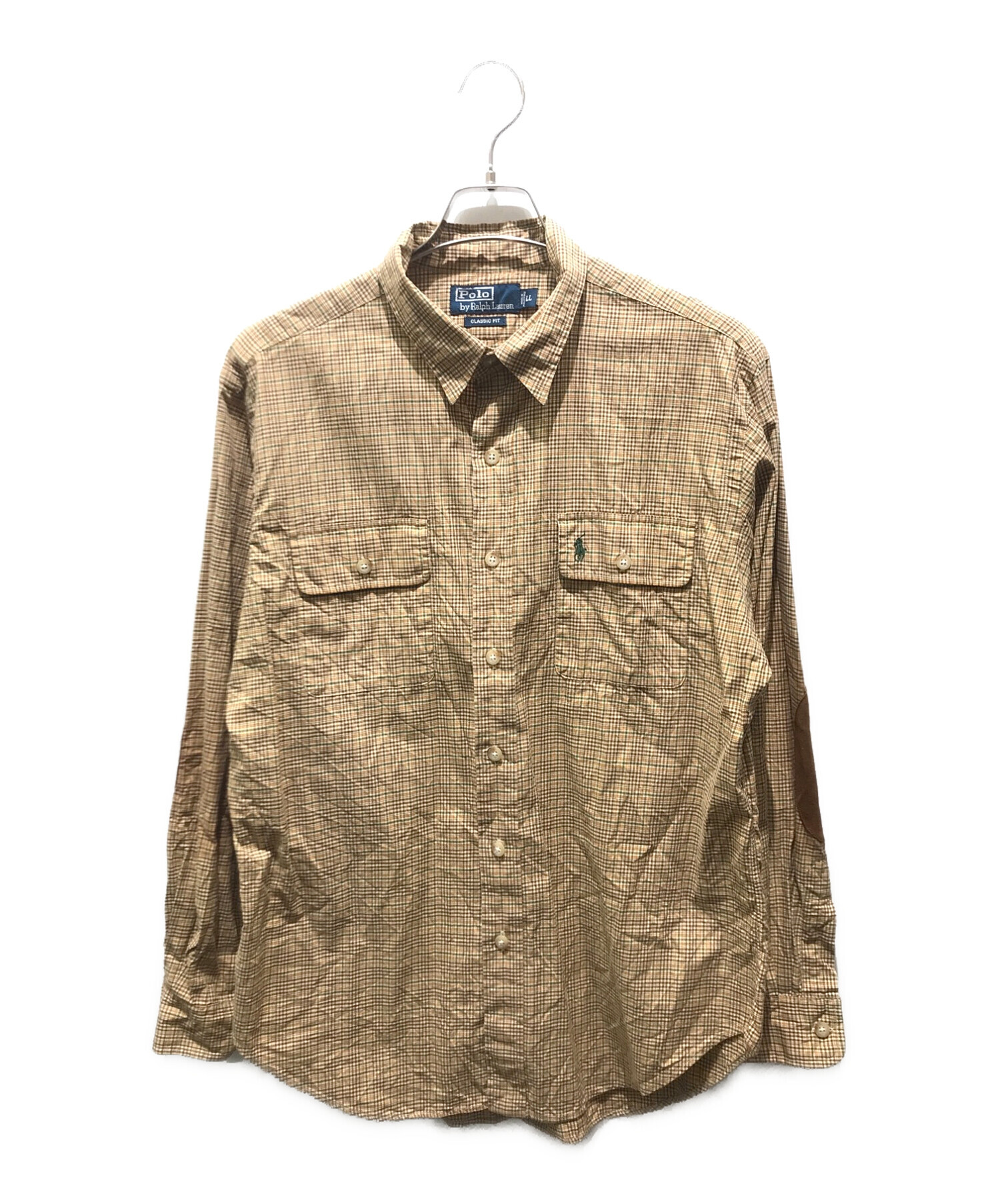 Polo by Ralph Lauren エルボーパッチチェックシャツ 中古・古着通販POLO RALPH LAUREN (ポロ・ラルフローレン) エルボー