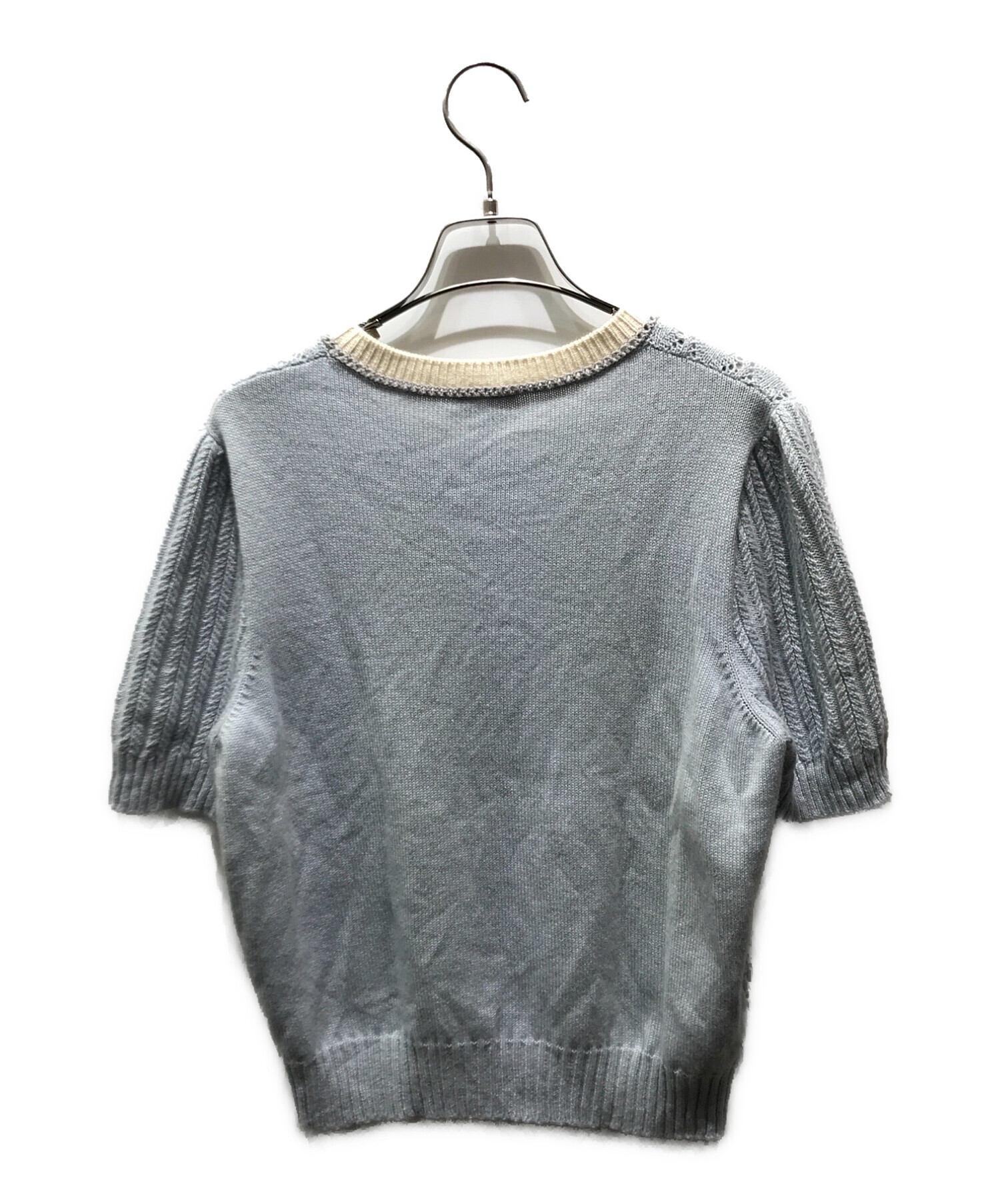 MIUMIU 半袖ニット miu miu 半袖ニット M ホワイト 公式通販