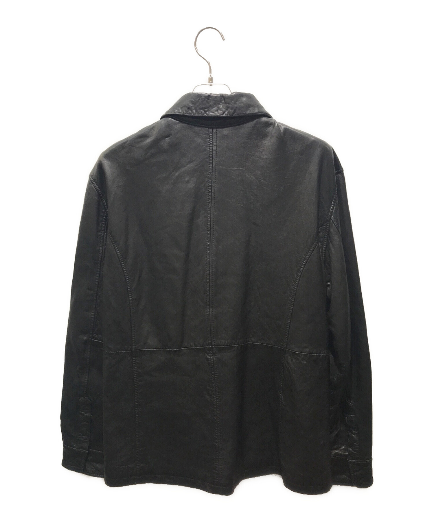 Eddie Bauer / レザージャケット black L 中古・古着通販】Eddie Bauer