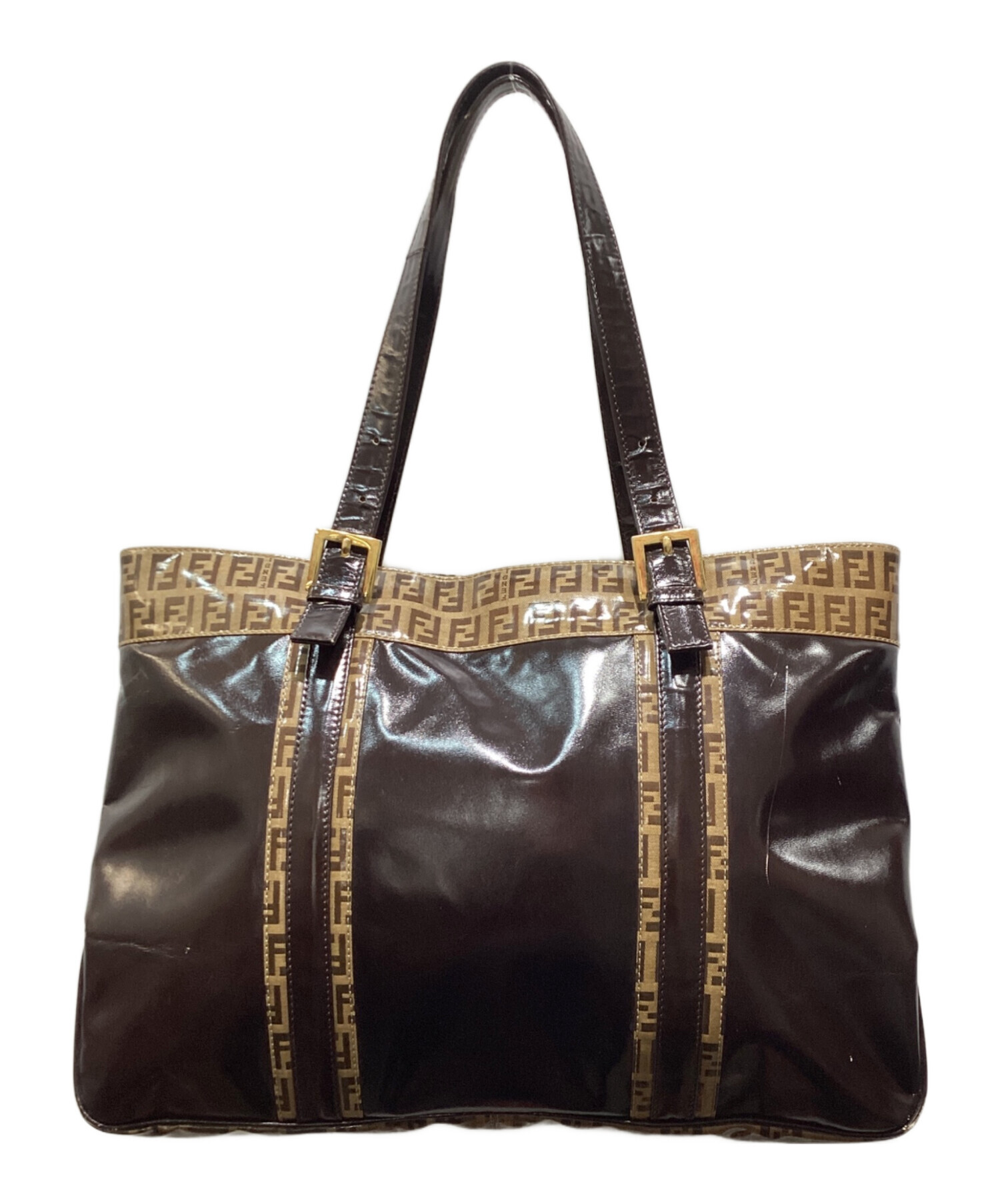 中古・古着通販】FENDI (フェンディ) ズッキーノ柄PVCトートバッグ 