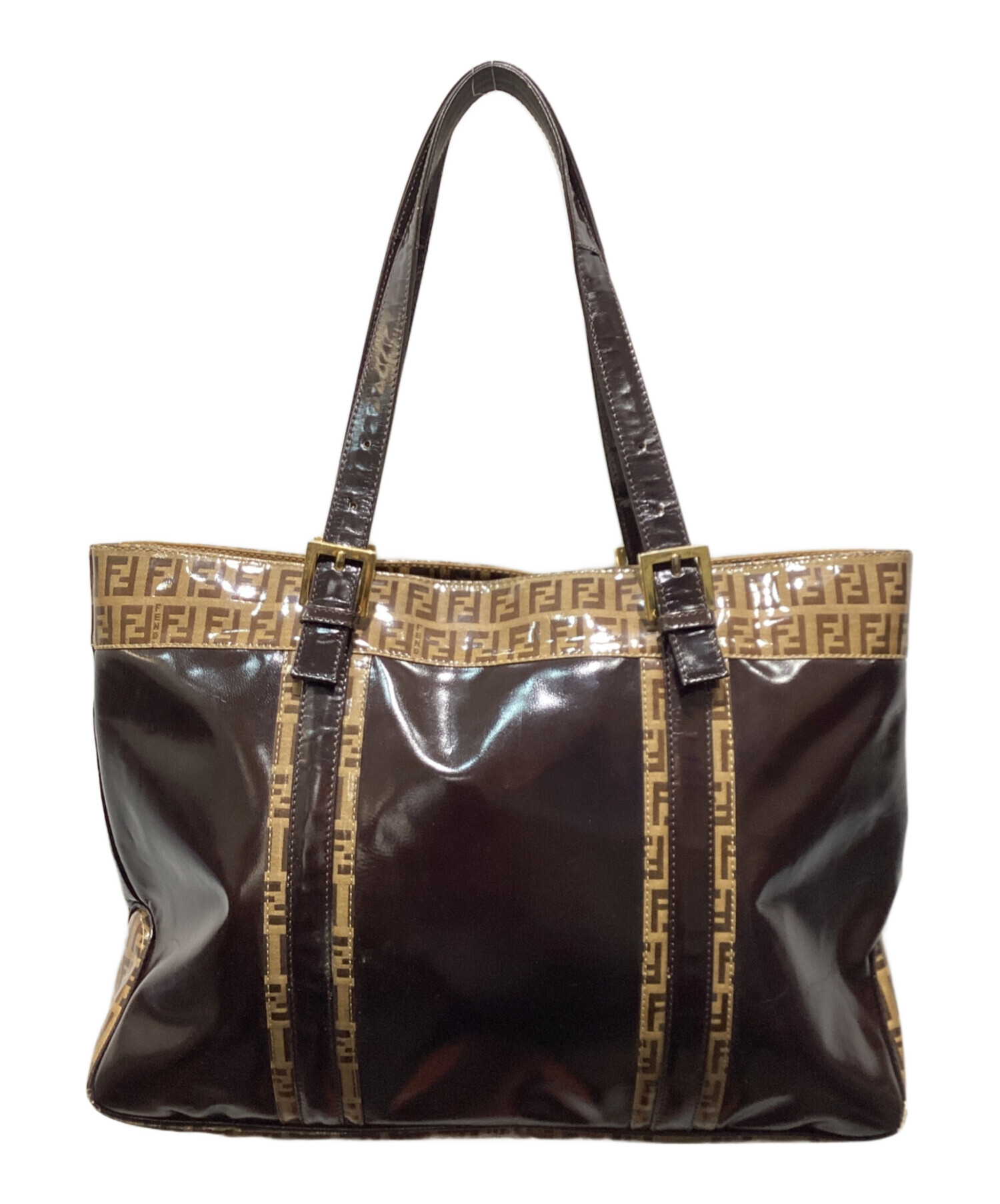 中古・古着通販】FENDI (フェンディ) ズッキーノ柄PVCトートバッグ 