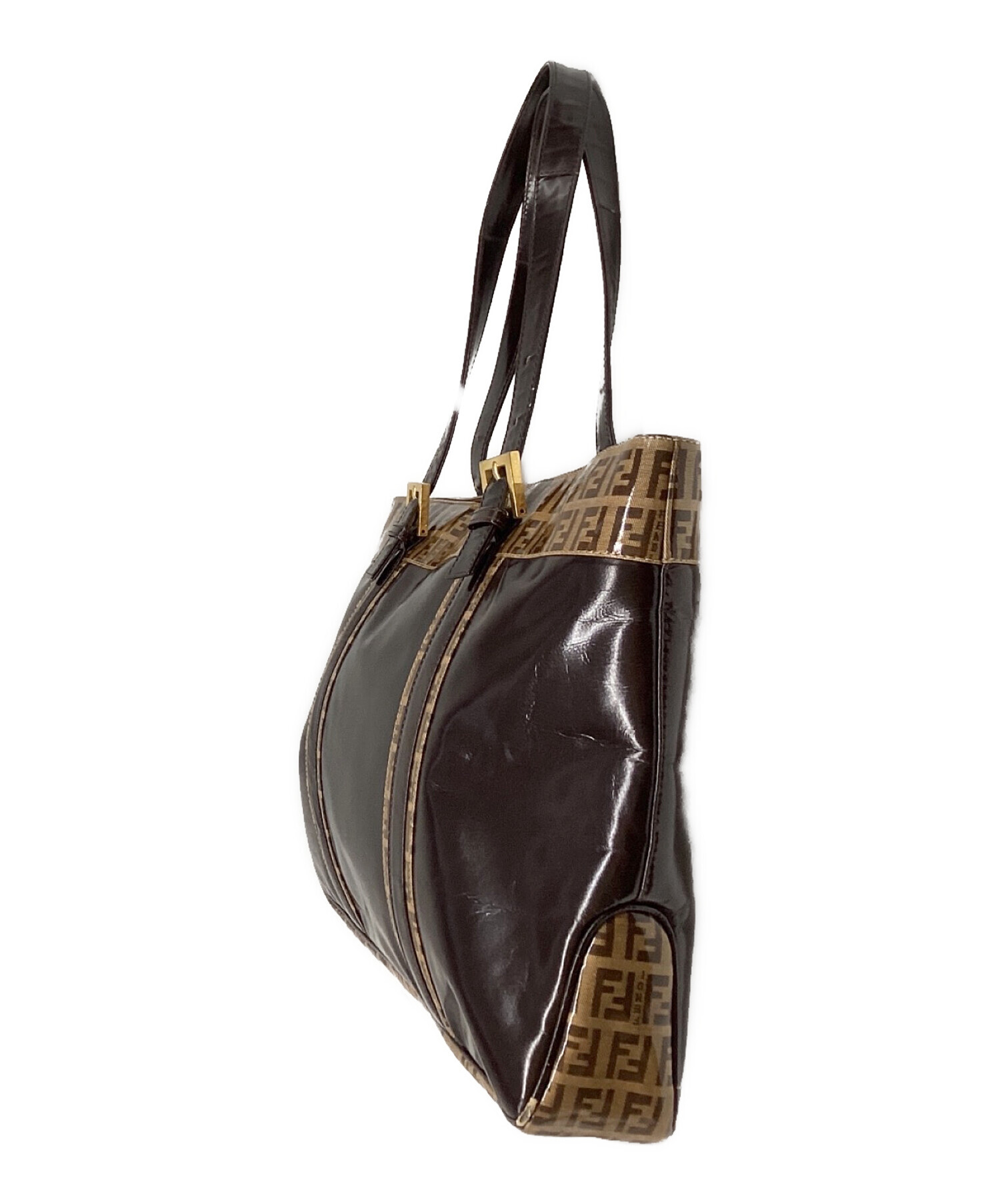 中古・古着通販】FENDI (フェンディ) ズッキーノ柄PVCトートバッグ 