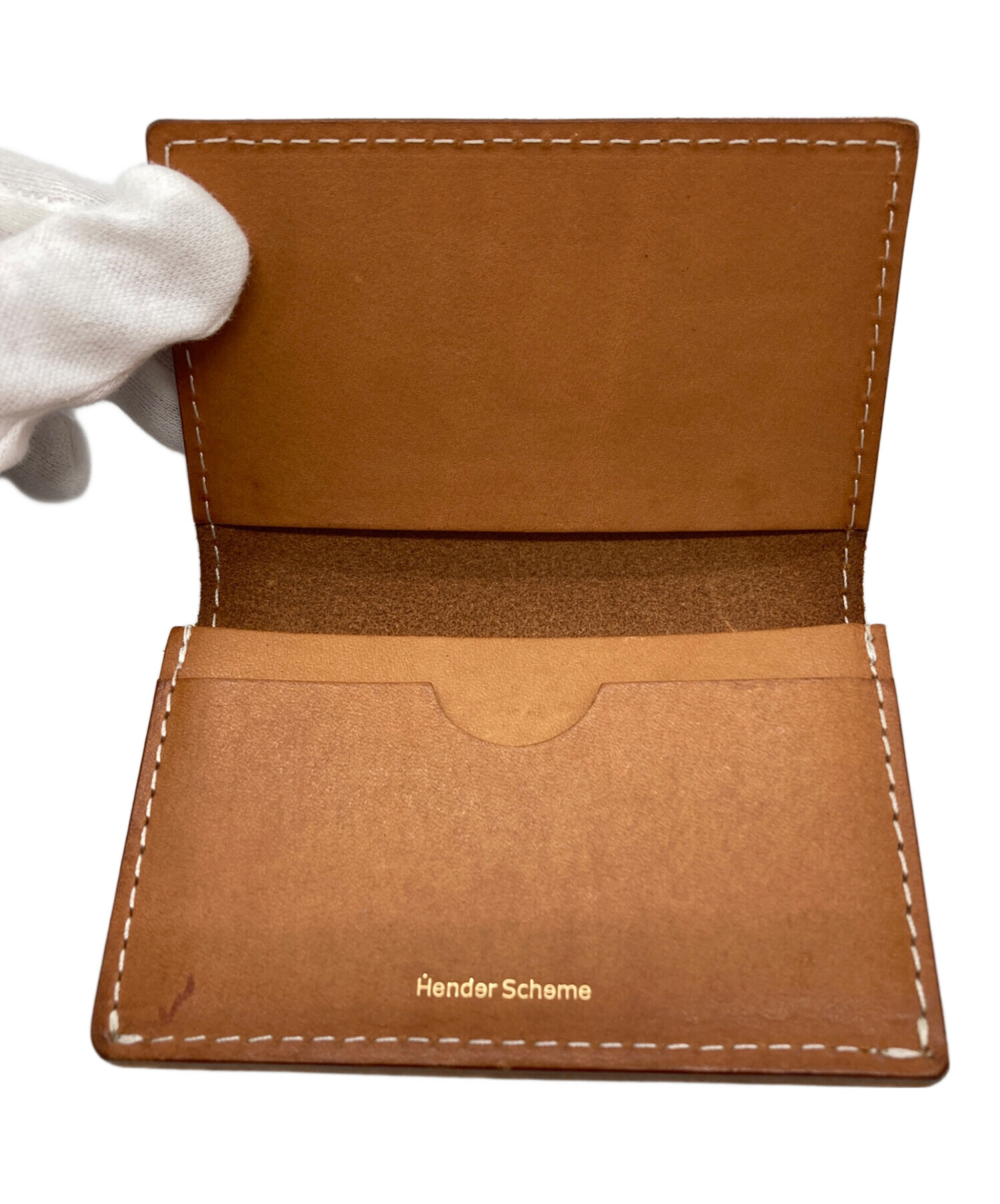 特価‼️Hender Scheme エンダースキーマ ブラウン 豚革キャスケット 中古・古着通販】Hender Scheme (エンダースキーマ) folded card case