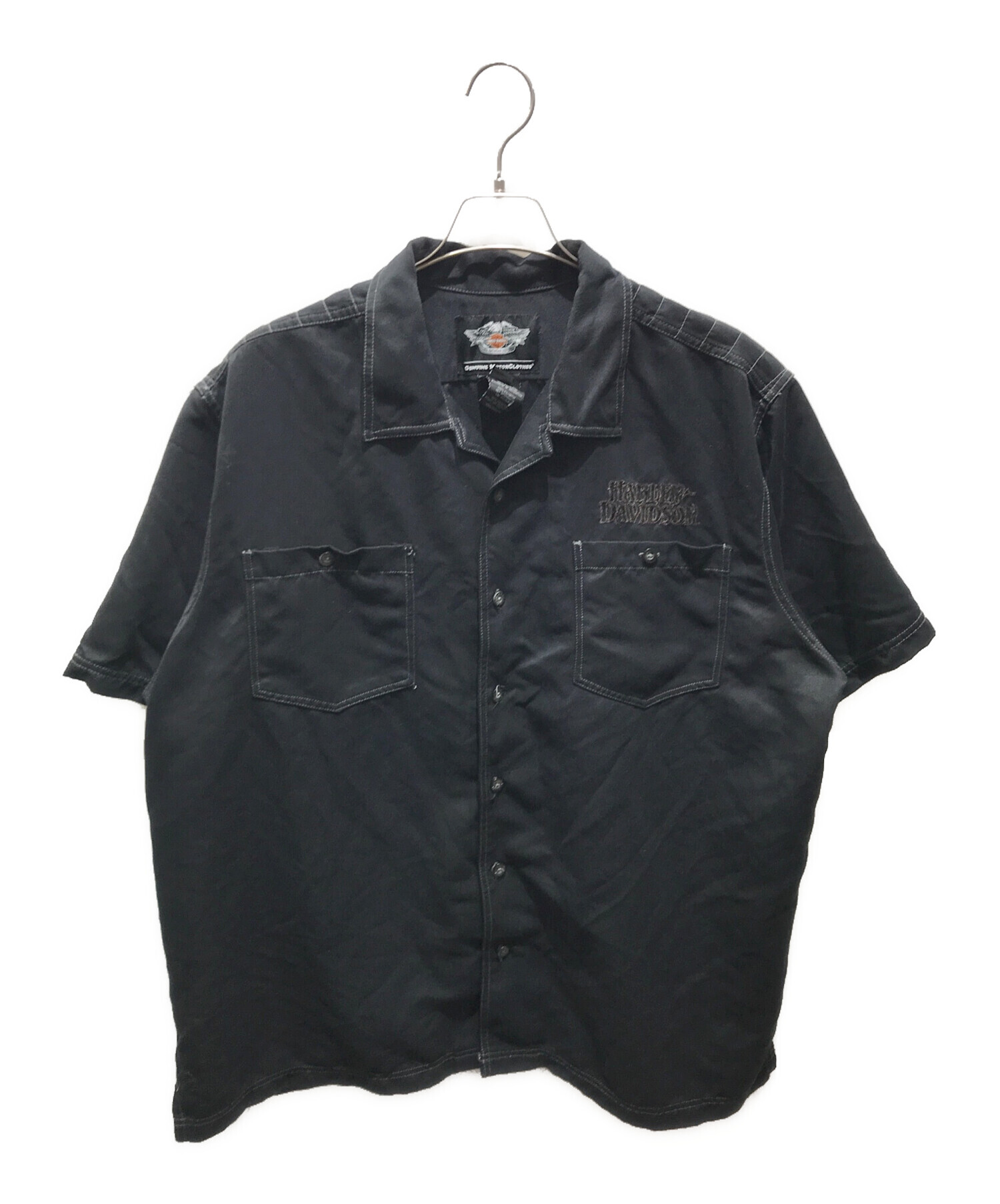 HARLEY DAVIDSON / 半袖シャツ/XXL/コットン/BRW 中古・古着通販】HARLEY-DAVIDSON (ハーレーダビッドソン) オープン