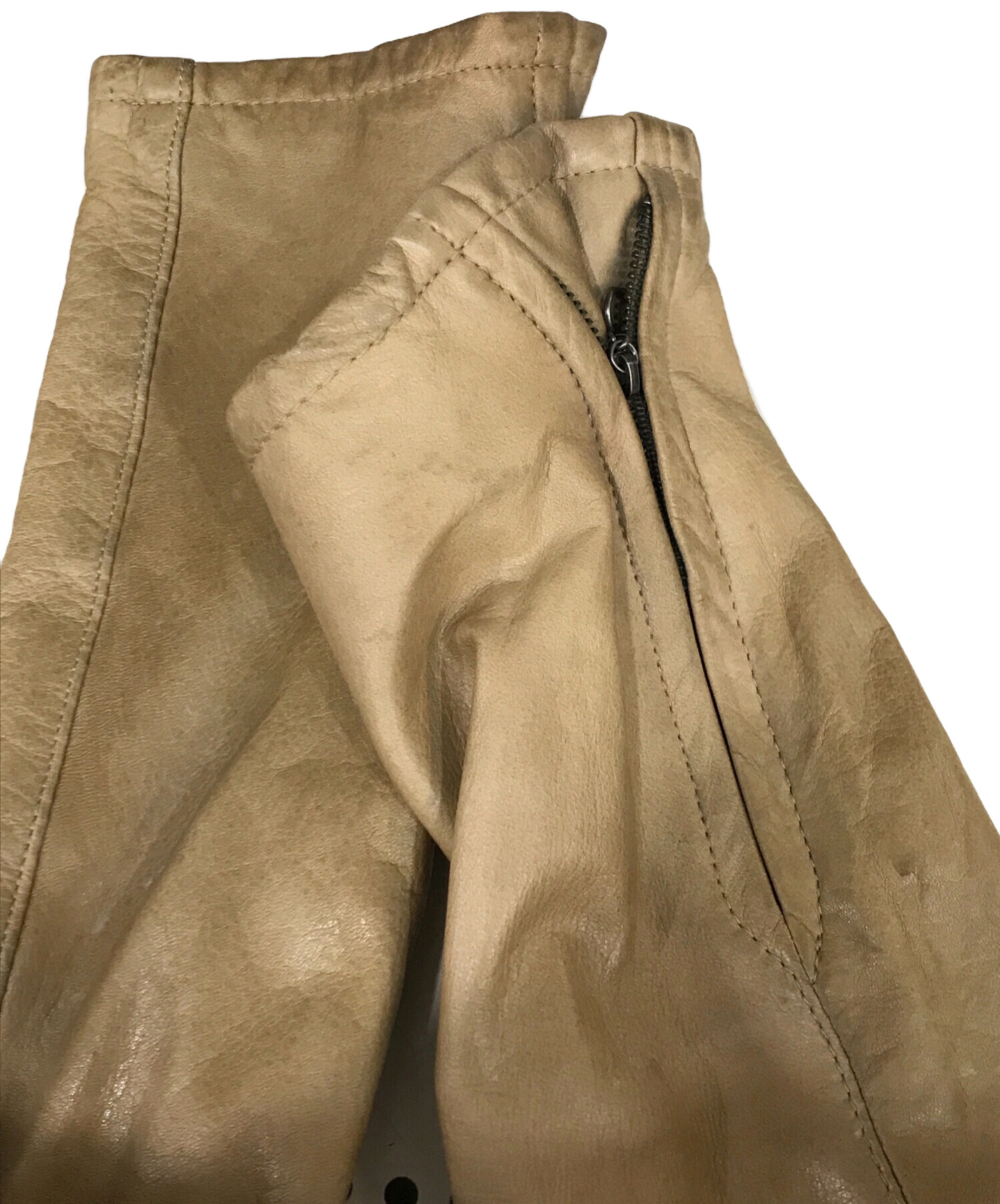 中古・古着通販】Shama (シャマ) レザーハイネックジャケット