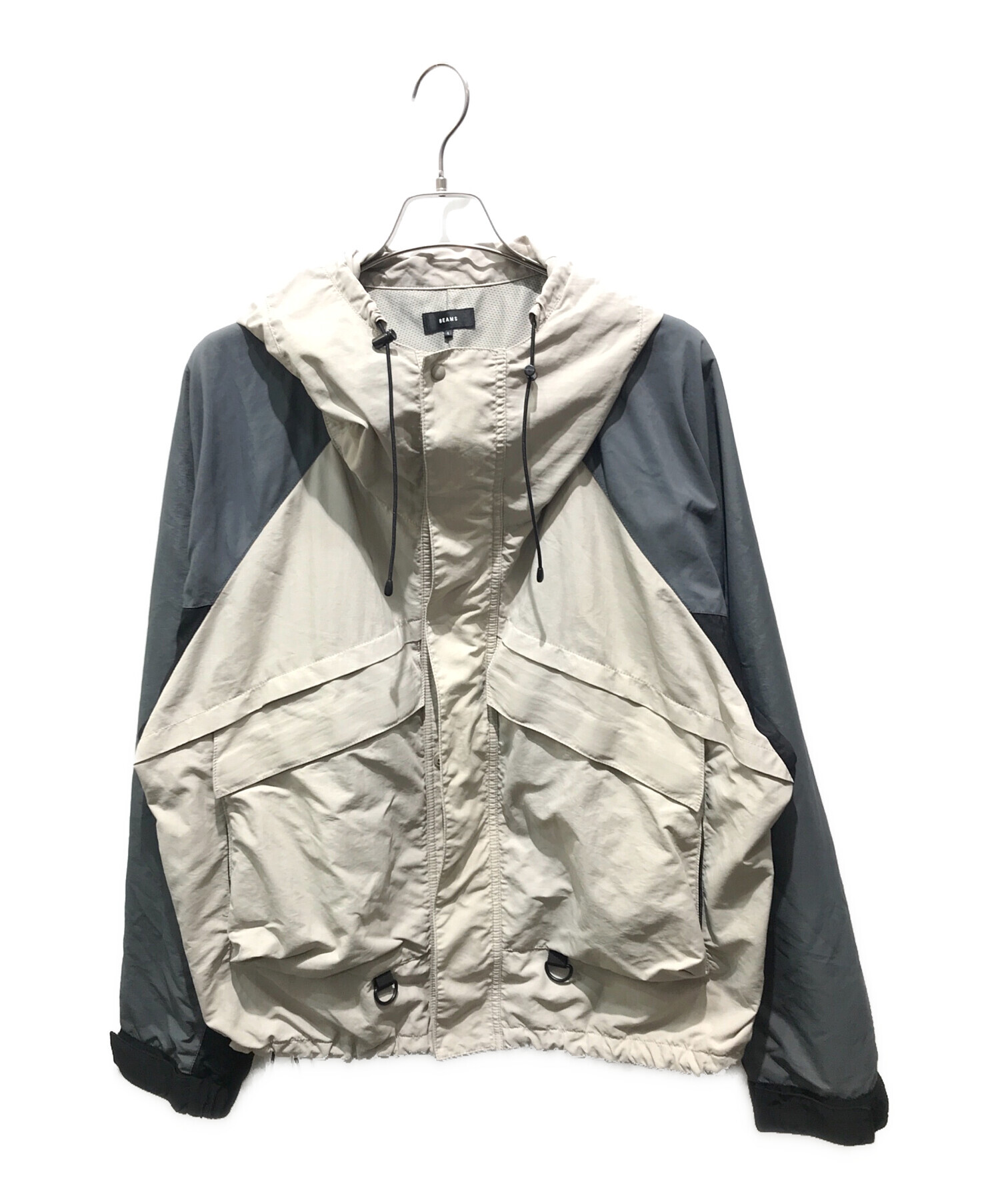 大理石模様 ナイロンジャケット　beams ケンタウロス健太着用（希少） 中古・古着通販】BEAMS (ビームス) 3トーン ナイロン フーディ