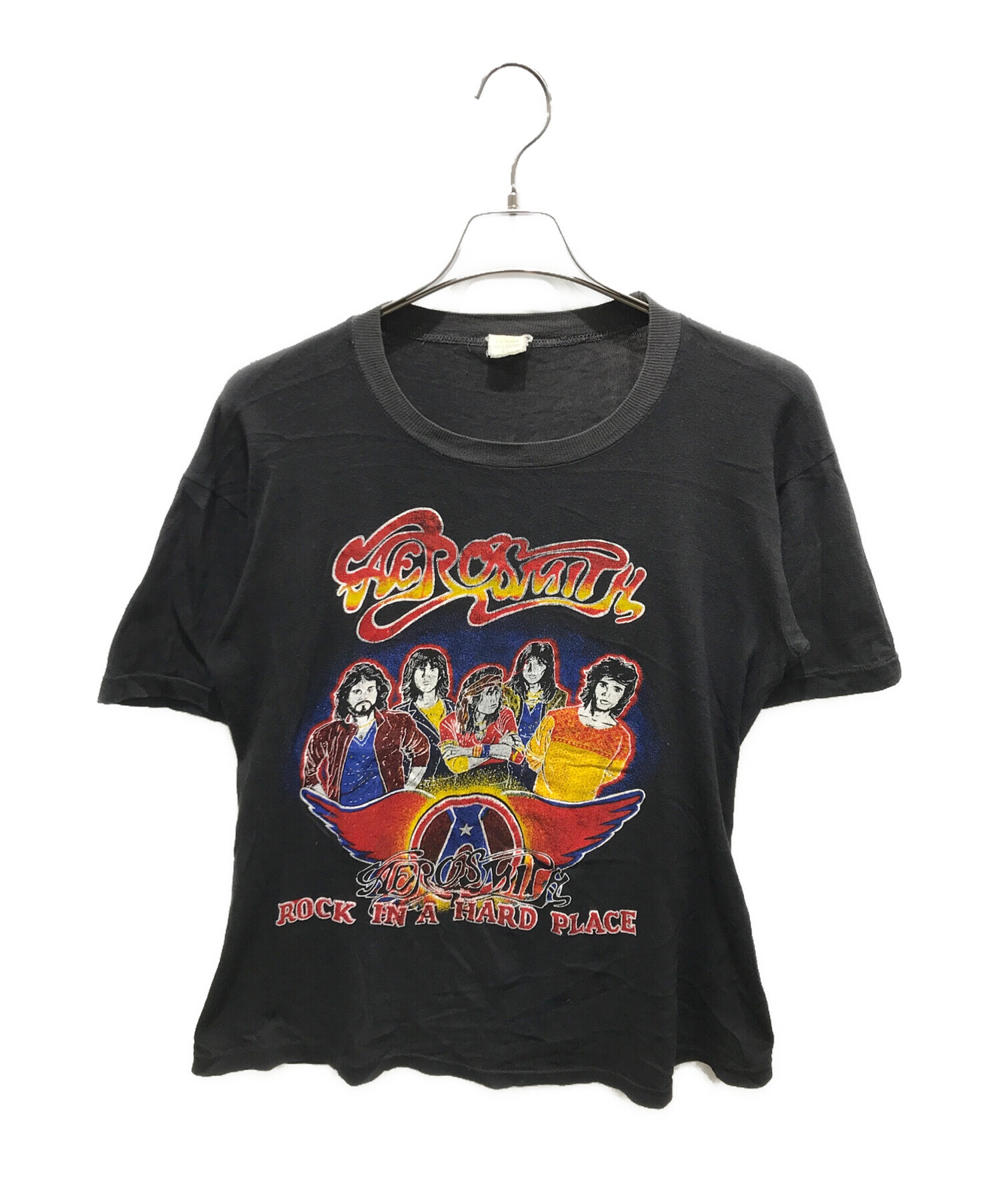 中古・古着通販】AERO SMITH (エアロスミス) プリントTシャツ ブラック