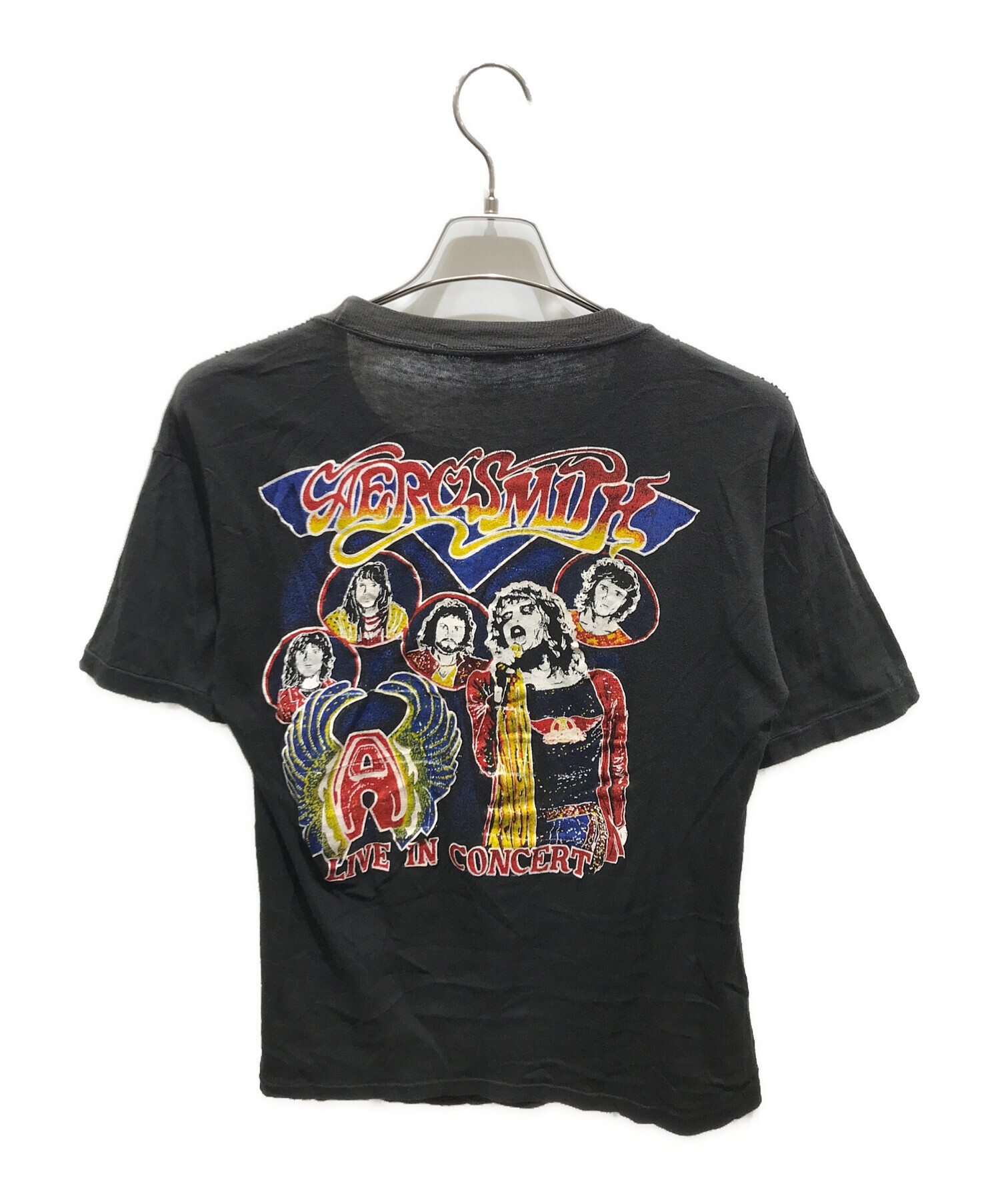 【ファンクラブ限定】 エアロスミス Tシャツ　ヴィンテージ　古着　ミレニアム AEROSMITH エアロスミス AERO FORCE ONE バンドTシャツ メンズM 古着