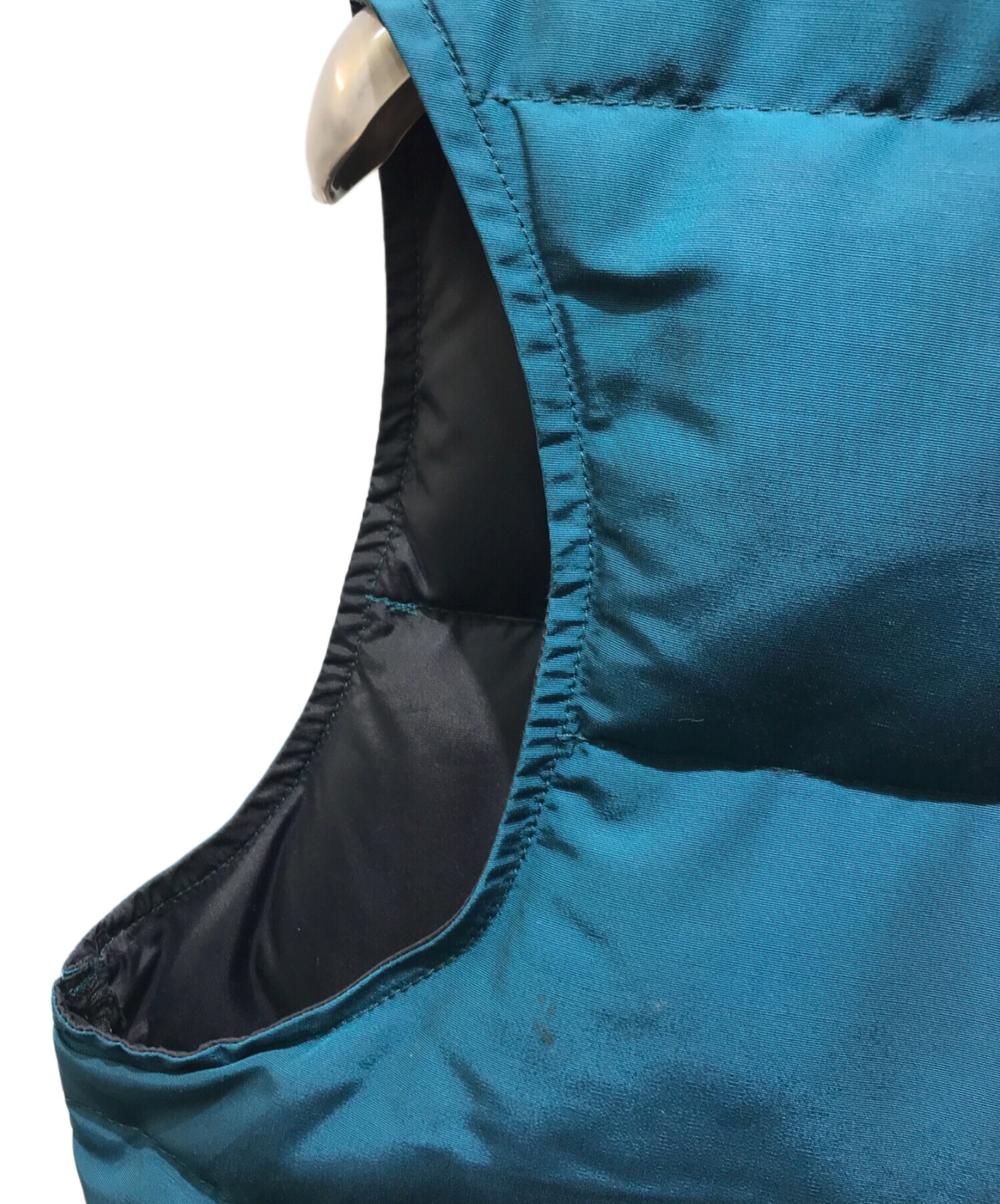 80s ウールリッチダウンベスト ブルー 80's Woolrich 60/40 ダウンベスト スチールブルー 表記(L