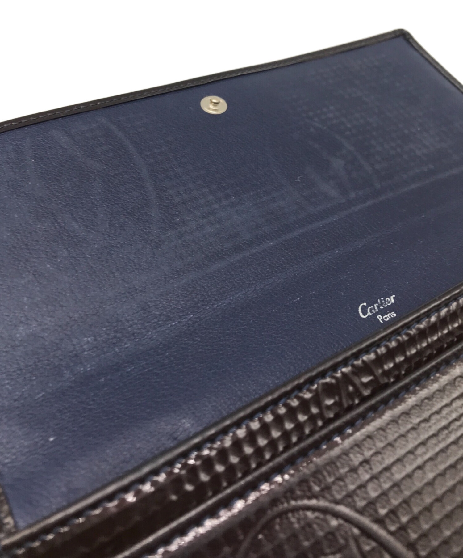 中古・古着通販】Cartier (カルティエ) 長財布 ブラウン サイズ:記載