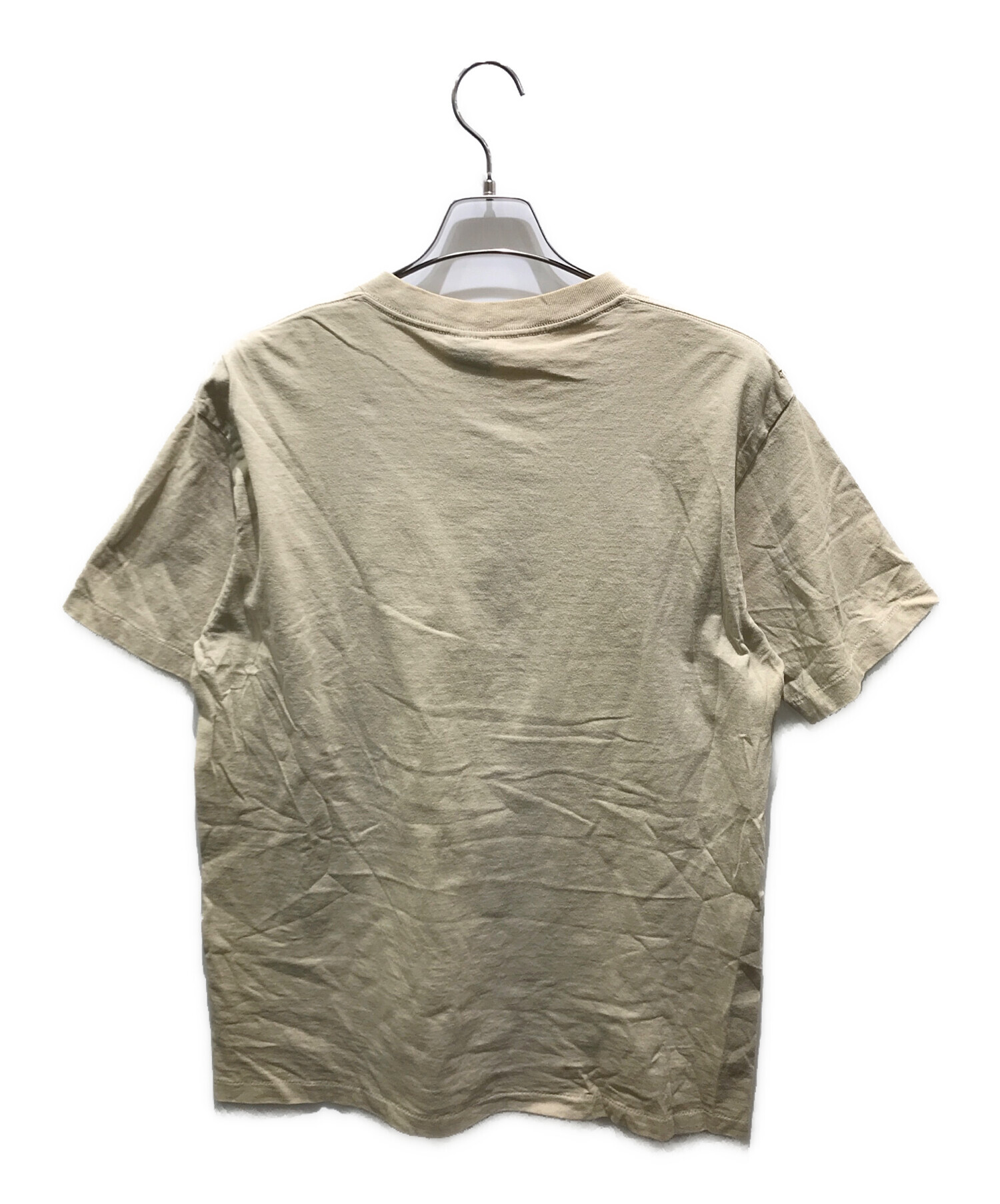 old stussy 紺タグ 90s Tシャツ ベージュ スカル 90's Old Stussy
