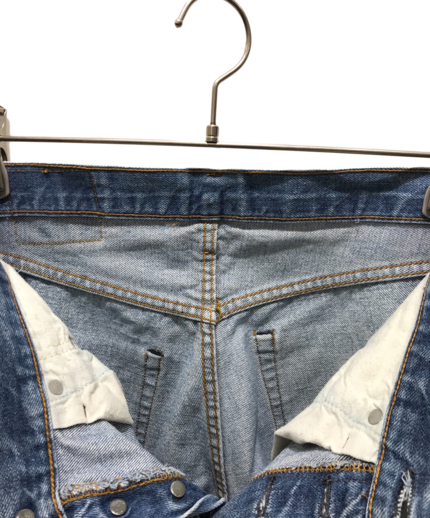 中古・古着通販】LEVI'S (リーバイス) デニムパンツ 70s 66後期 黒