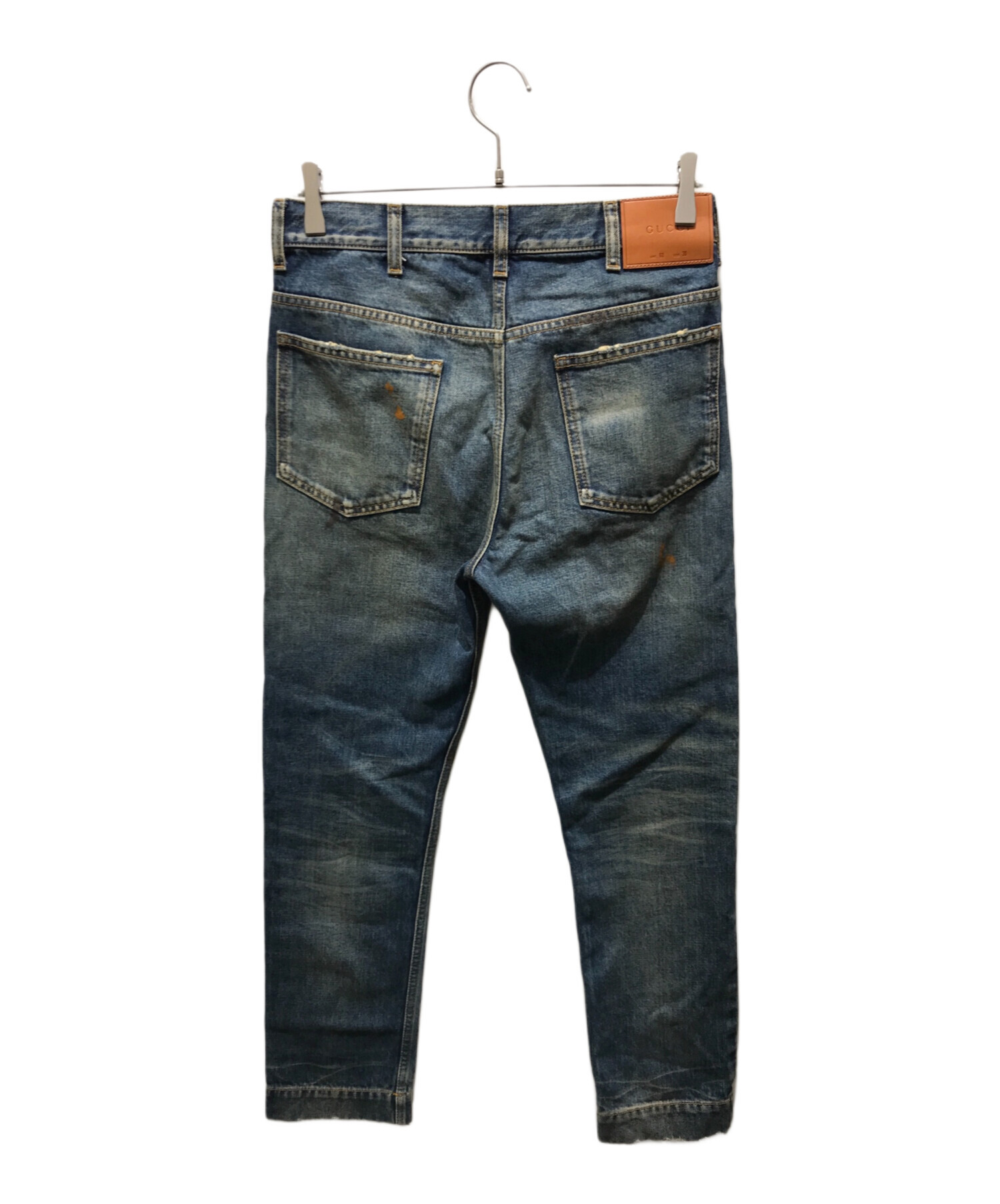中古・古着通販】GUCCI (グッチ) ペインティッド デニムパンツ 497358