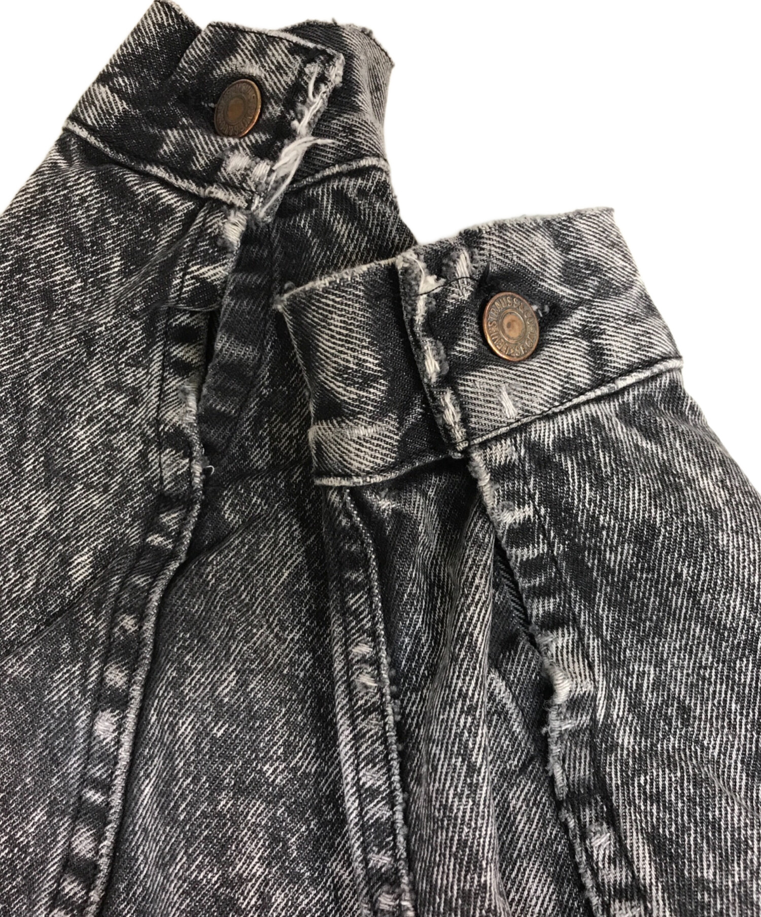 中古・古着通販】LEVI'S (リーバイス) Black Denim Jacket 57508-0256