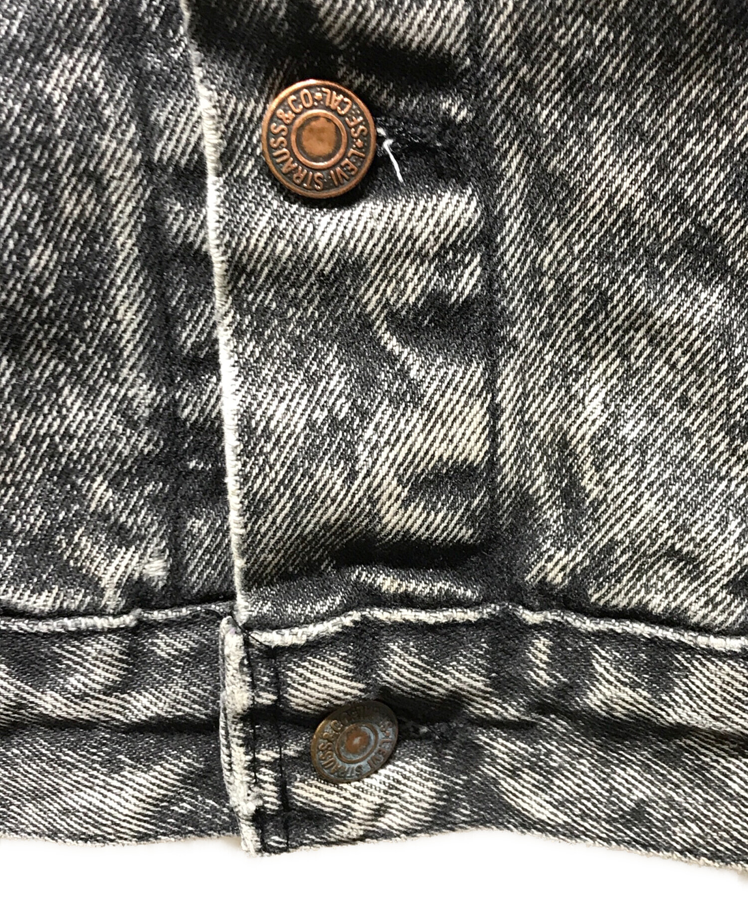 中古・古着通販】LEVI'S (リーバイス) Black Denim Jacket 57508-0256