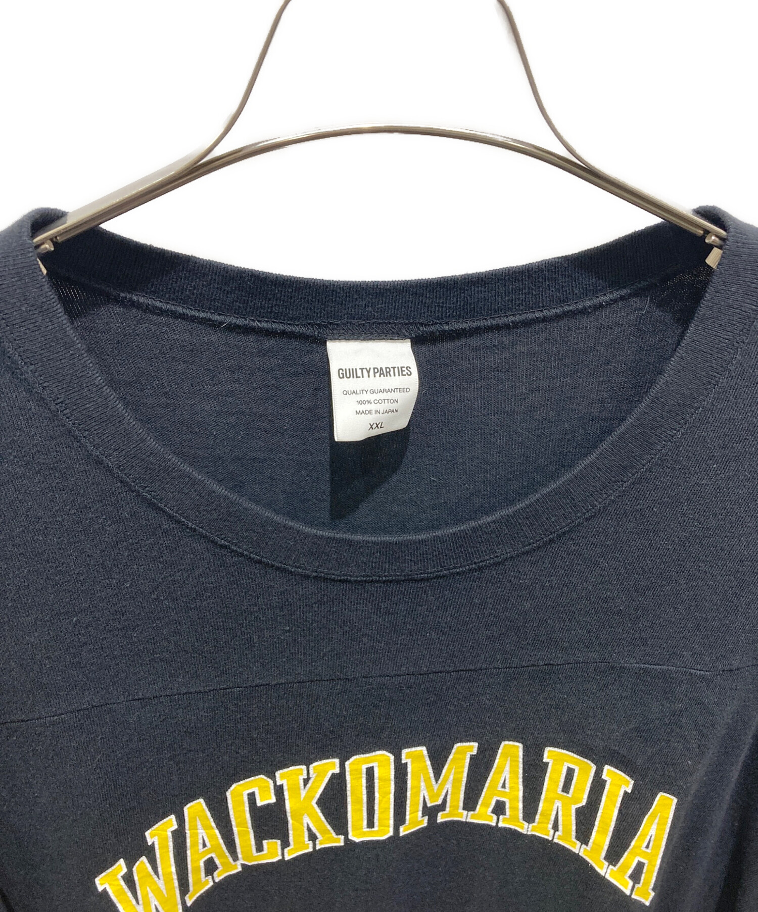 中古・古着通販】WACKO MARIA (ワコマリア) Football T-shirt ブラック 