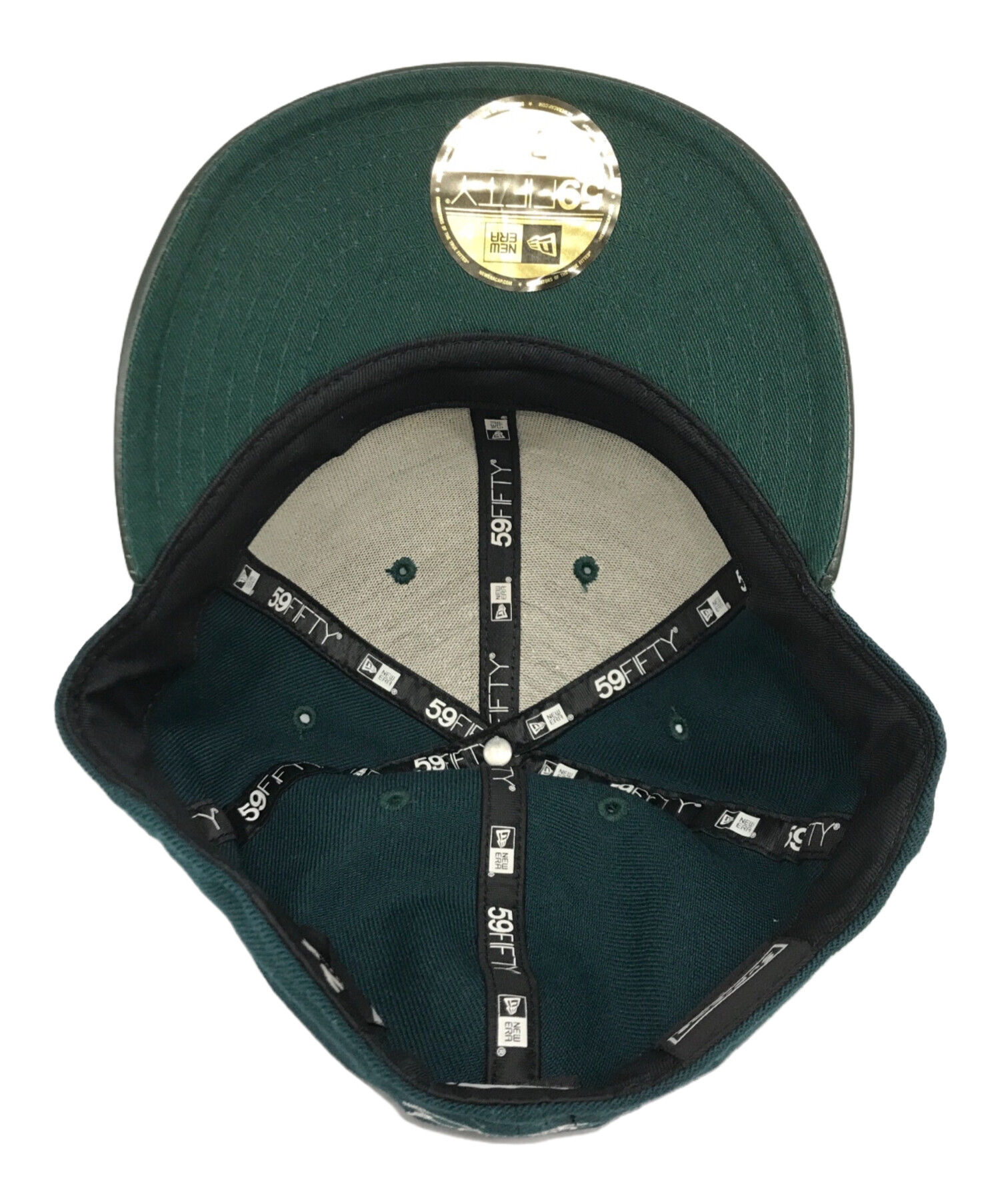 Supreme ニューエラ Leather visor ボックスロゴ キャップ黒 中古 