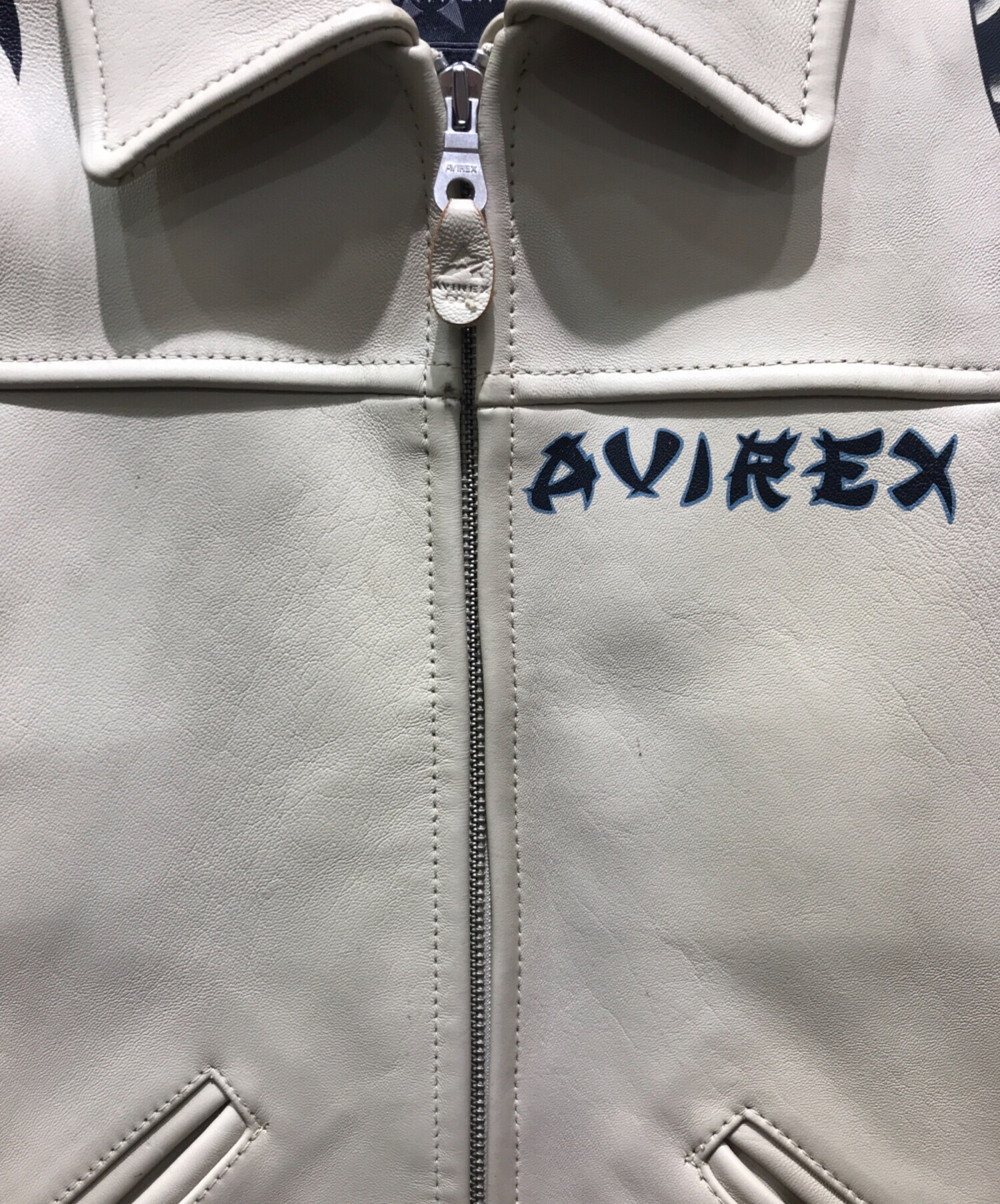 中古・古着通販】AVIREX (アヴィレックス) レザートラッカージャケット