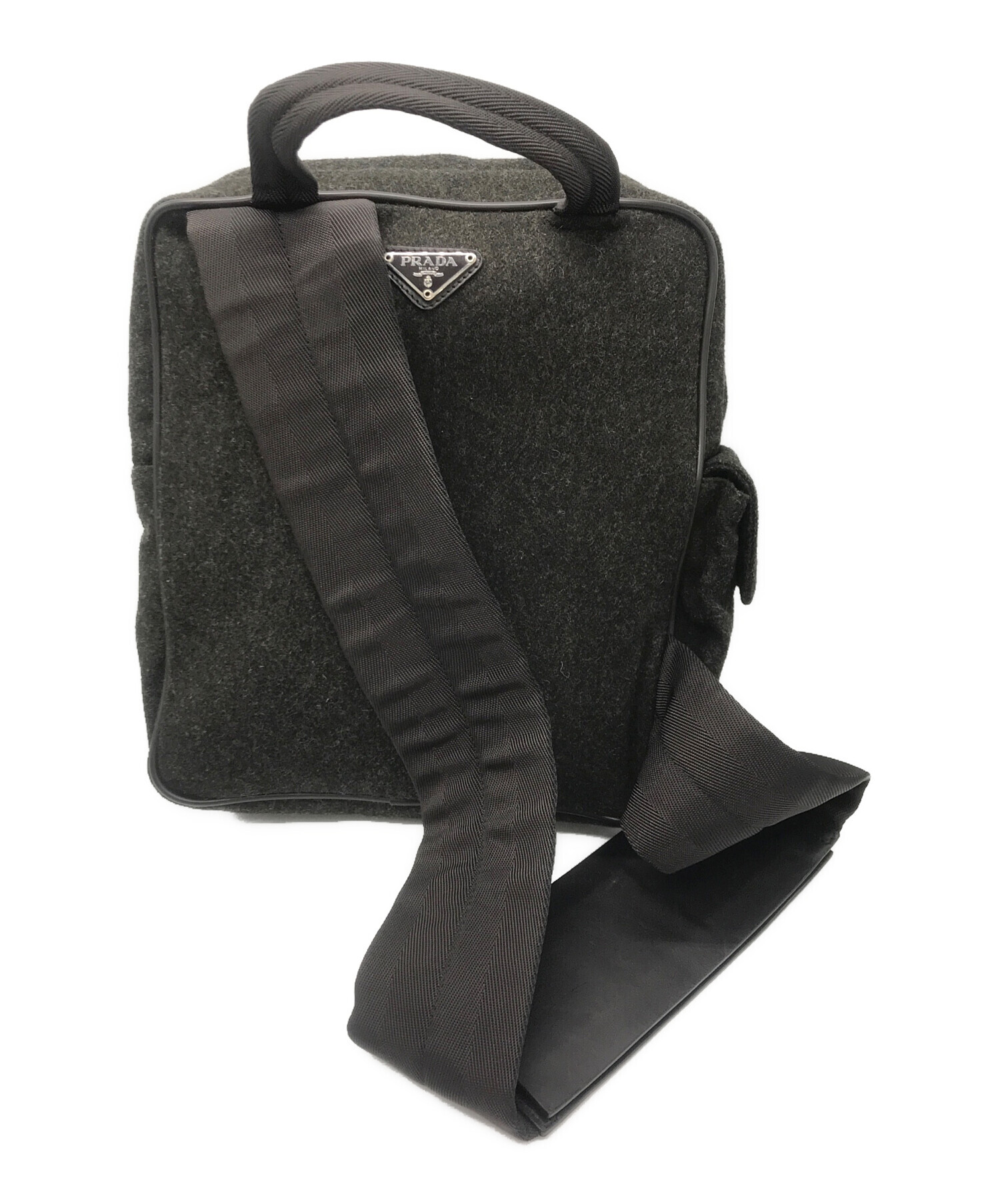 中古・古着通販】PRADA (プラダ) ウールショルダーバッグ V316Y 103 