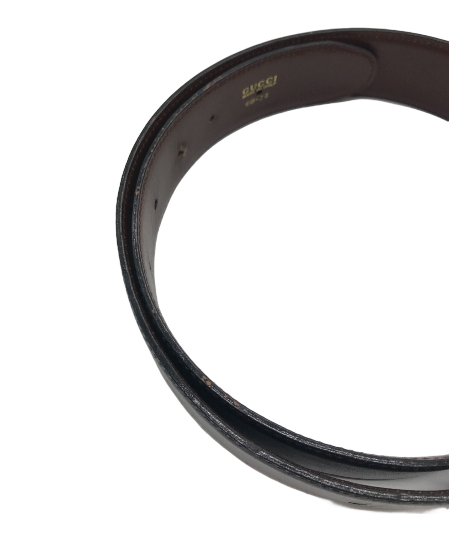 中古・古着通販】GUCCI (グッチ) Gバックルリバーシブルベルト 036-519