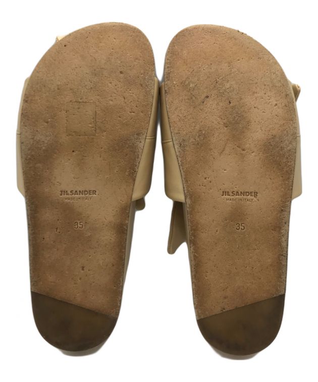 中古・古着通販】JIL SANDER (ジルサンダー) レザーリボンサンダル