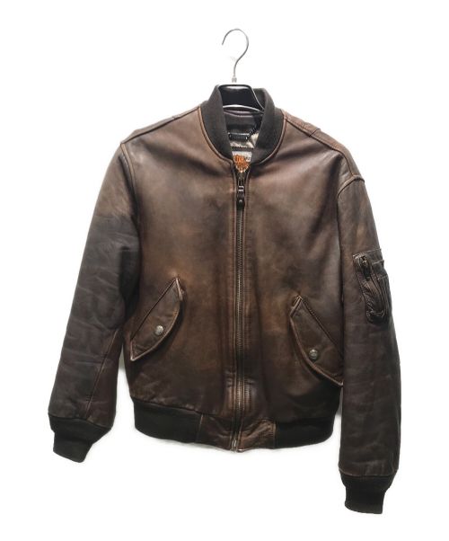 美品 細身 ハーレーダビッドソン 純正 MA-1 ジャケット Harley Davidson（ハーレー・ダビッドソン） ma1 ma-1 #1ライディング