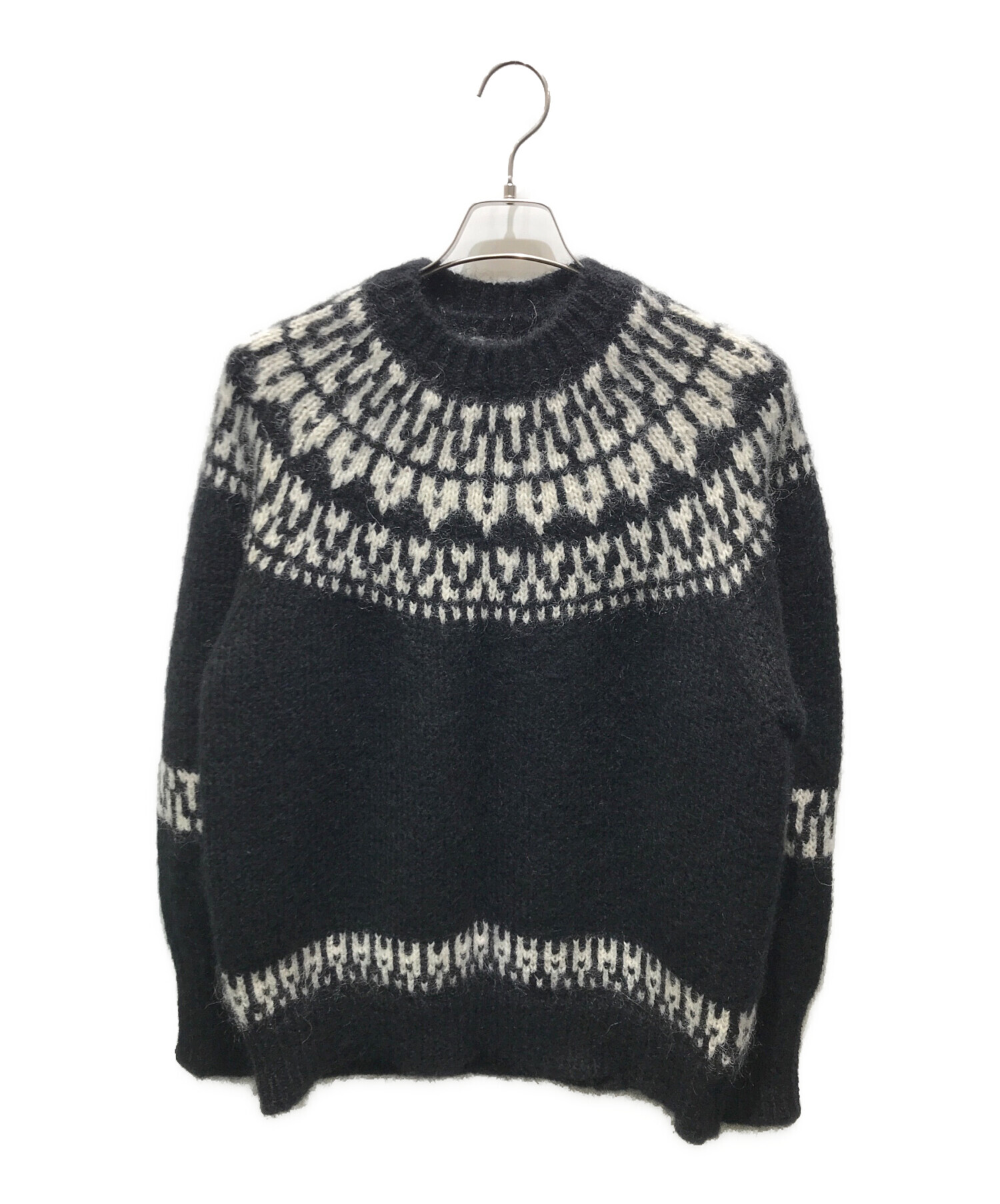 中古・古着通販】BATONER (バトナ―) モヘアノルディックセーターニット