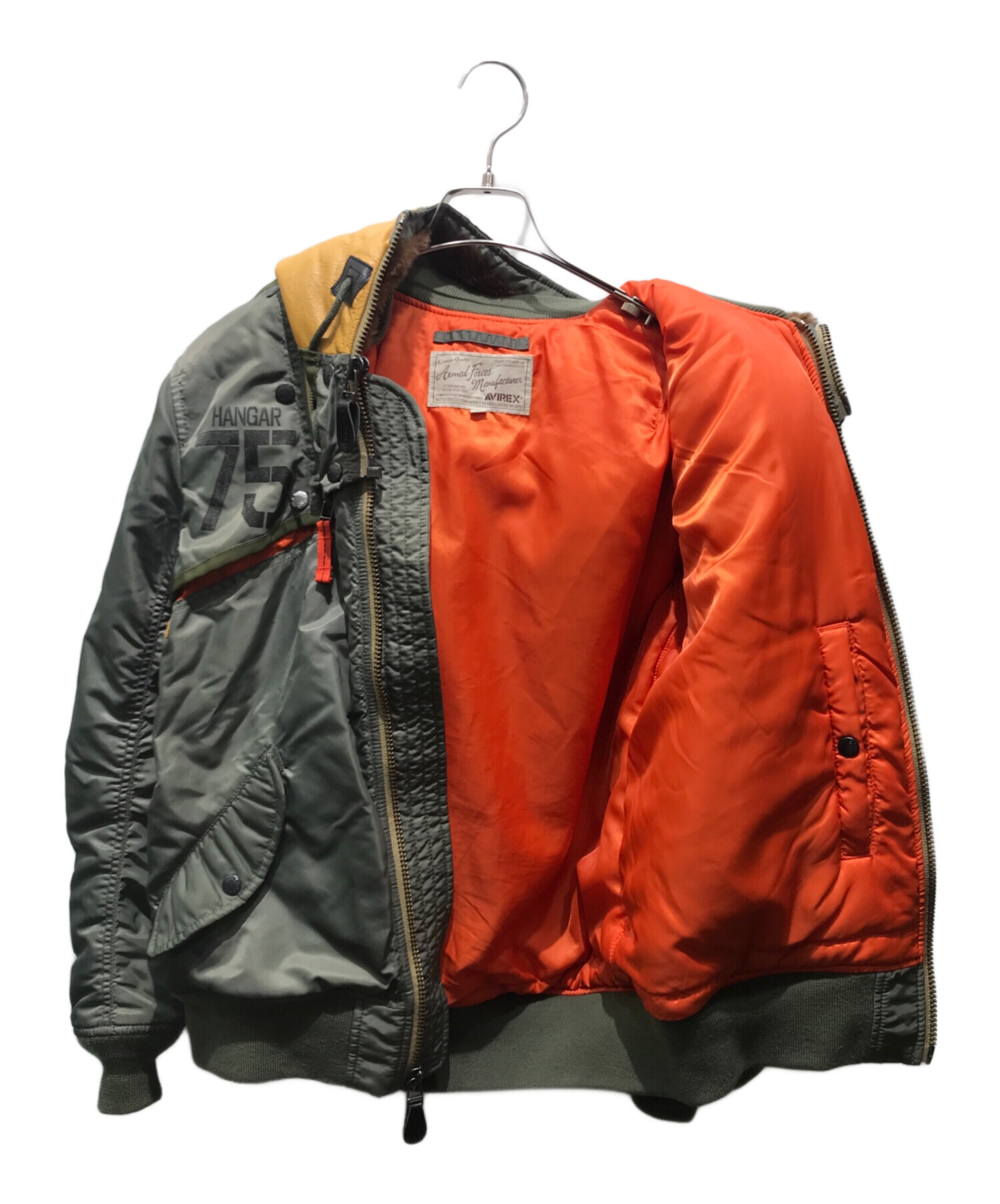 AVIREX MA-1リモデルマーク2 フリー 6182195 牛革 AVIREX MA-1リモデルマーク2 フリー 6182195 牛革 - メルカリ