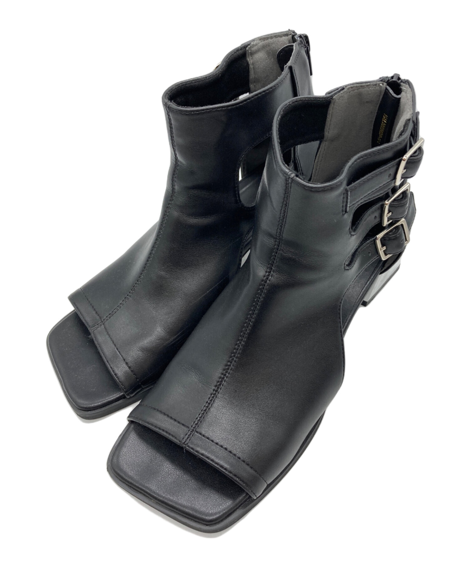 中古・古着通販】HARE (ハレ) デザインカットブーサン ブラック サイズ