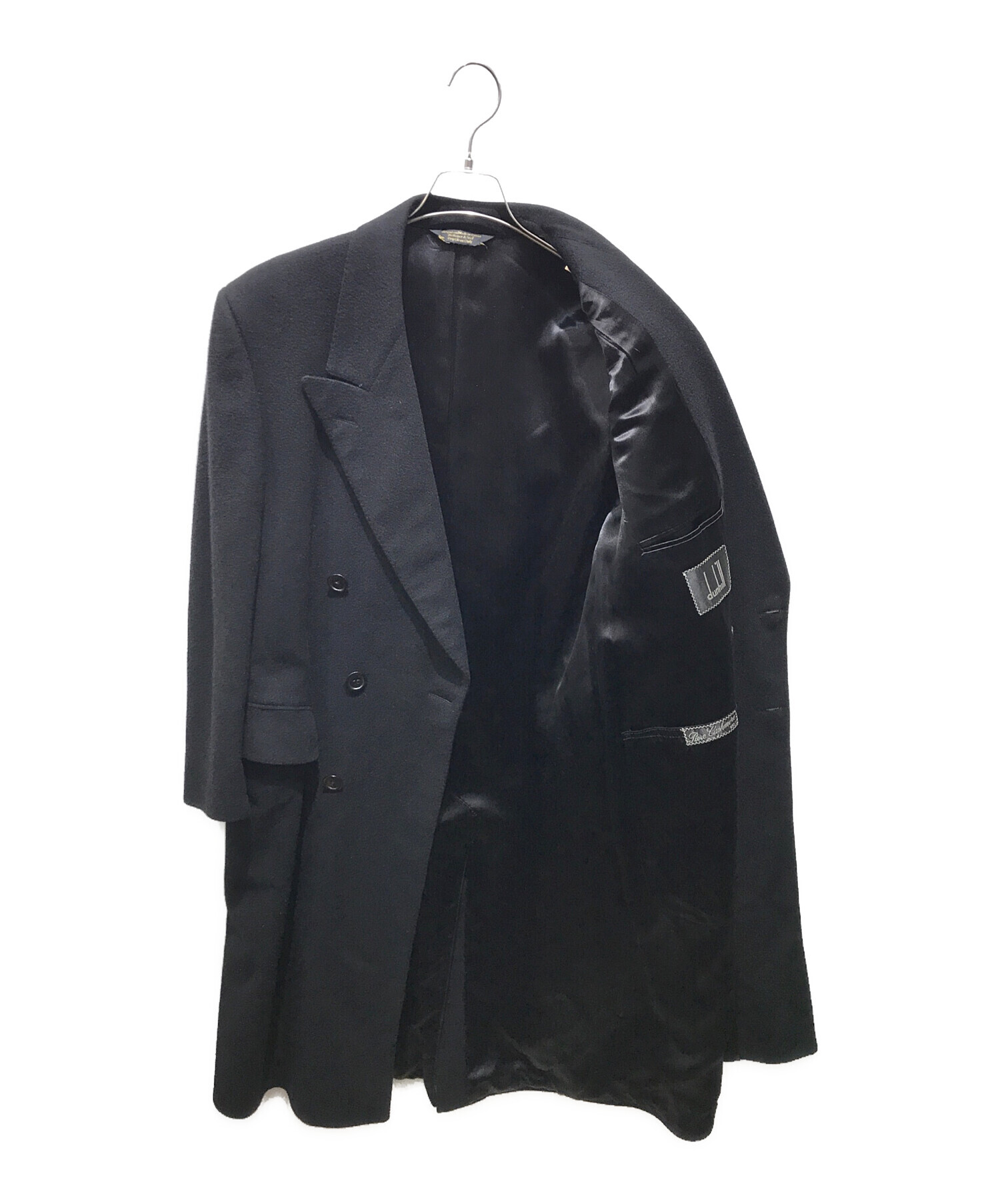 中古・古着通販】dunhill (ダンヒル) カシミヤダブルコート ブラック