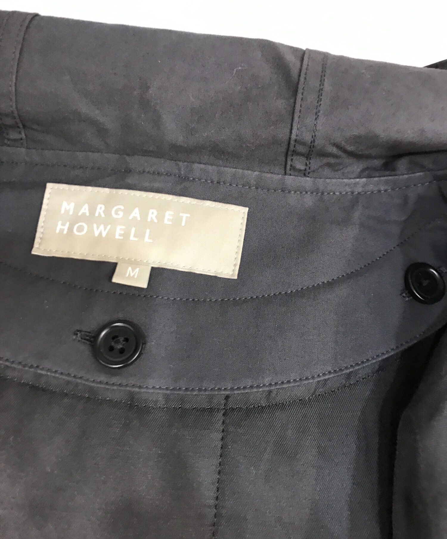 未使用☆マーガレットハウエル　ライナー付モッズコート　ウォータープルーフ　フード 極美品 マーガレットハウエル モッズコート フーデットコート ライナー