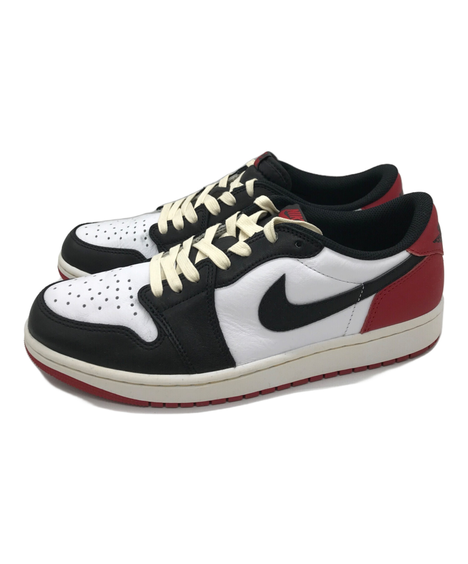 最低の価格 NIKE Air Jordan 1 Low ホワイト/ブラック/レッド 【公式通販】